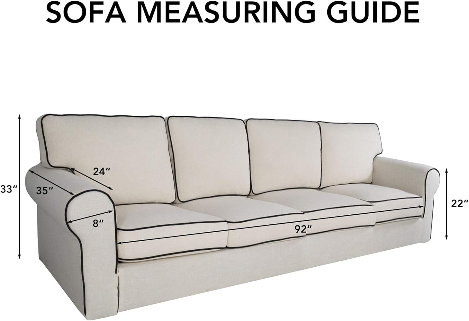 J&V TEXTILES STRETCH-SOFA GRAY slipcovers - View #5