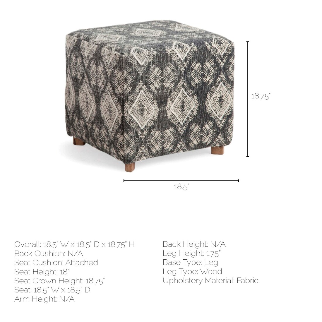HomeRoots 4000394246 Indoor-Ottomans - View #4
