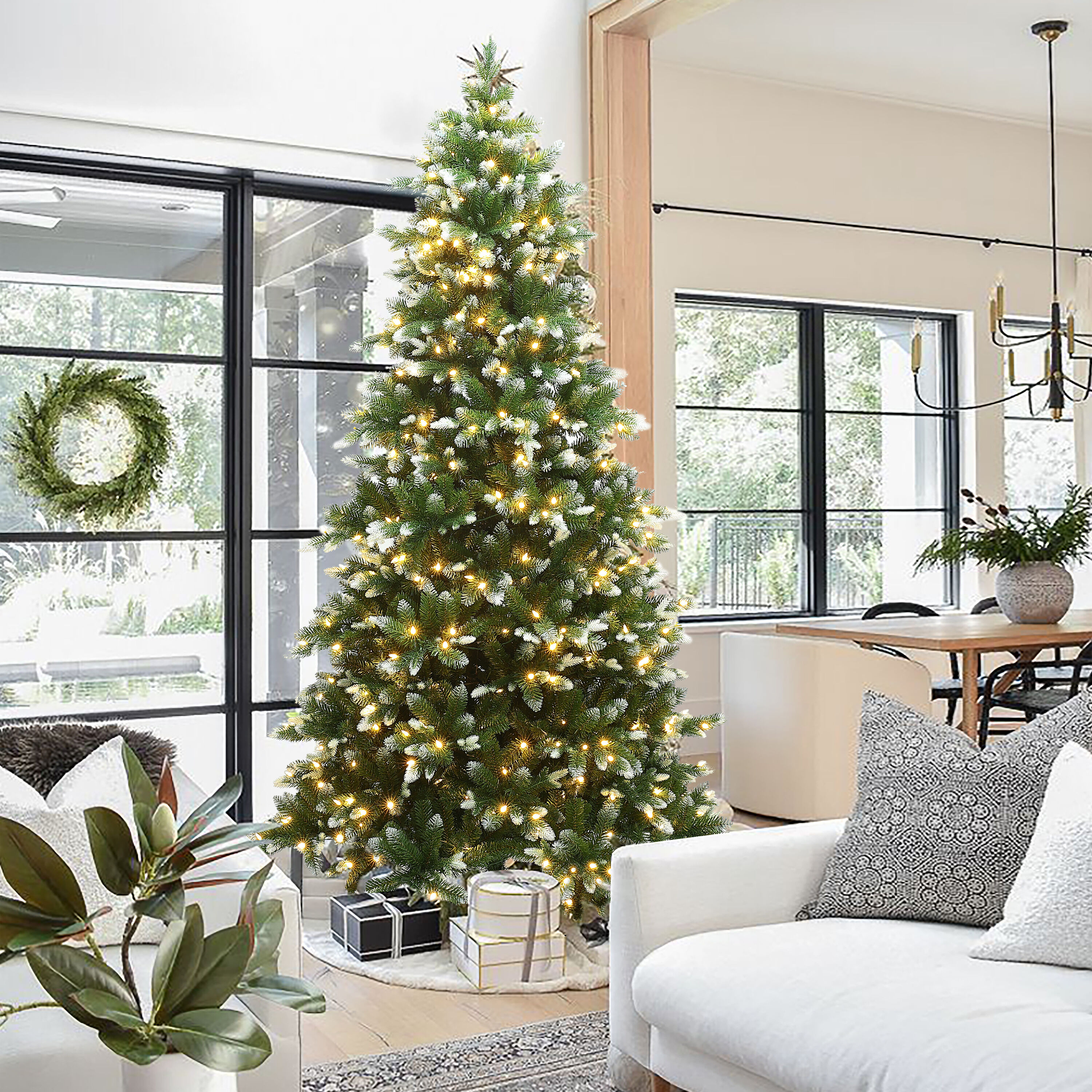 LuxenHome WHAP1805 Artificial-Christmas-Trees - View #5