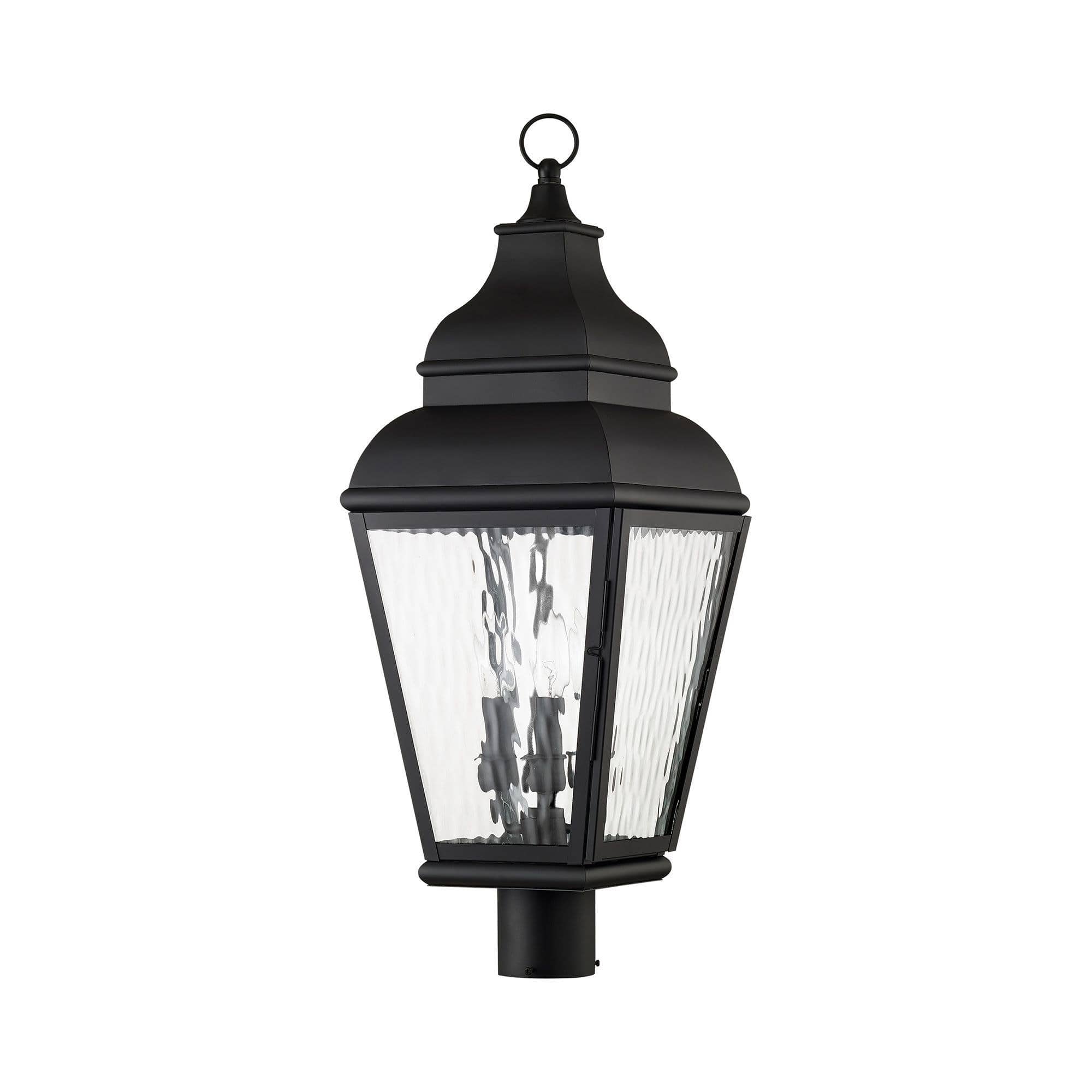 Livex Lighting Exeter 3-Light Farmhouse / Traditional Black ...