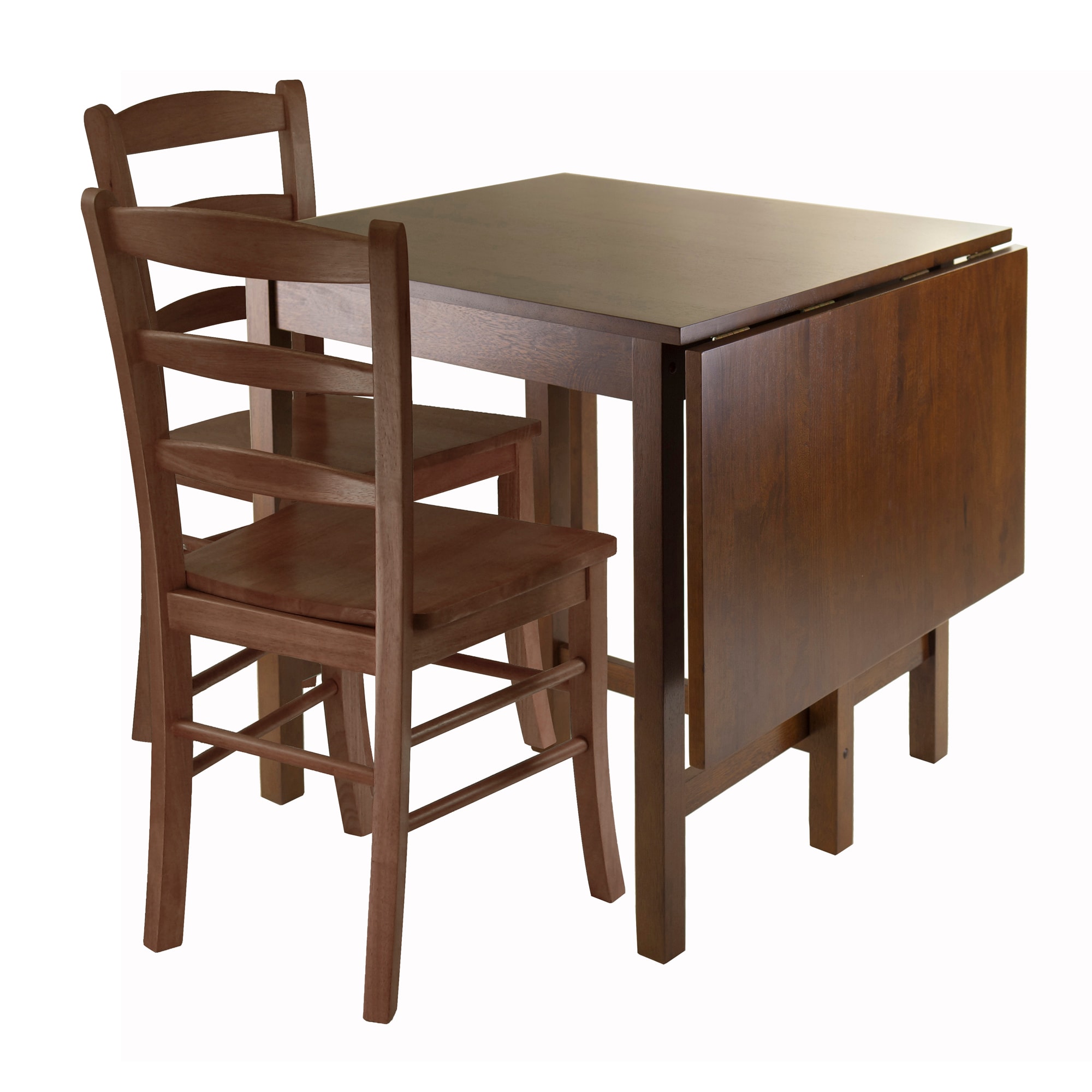 Winsome Wood 94343 Lynden Walnut Transitional Dining Room Set with Rectangular Table (Seats 4)