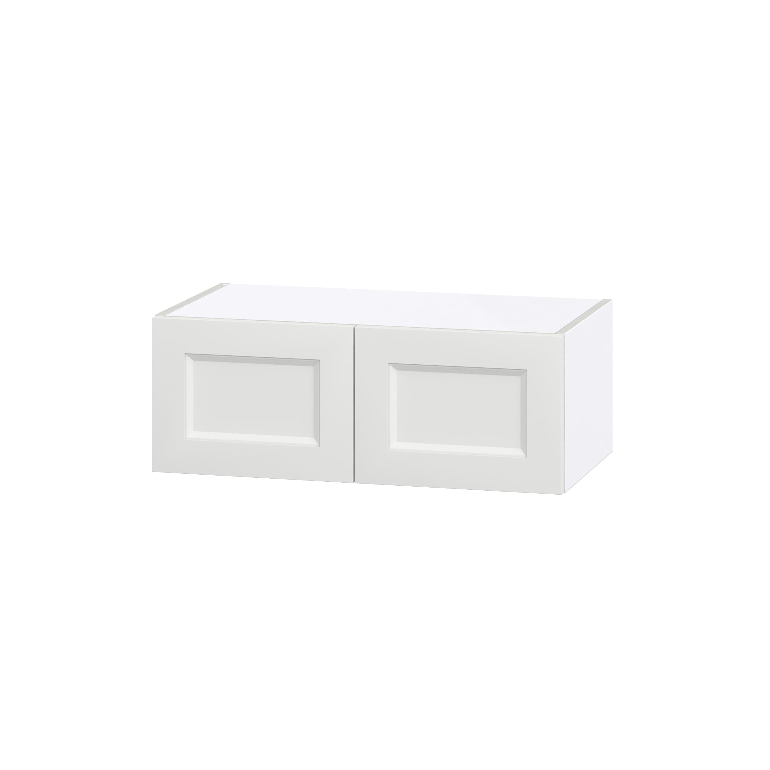 Hugo&Borg Riviera 27-in W x 15-in H x 14-in D Bright White Wall Fully Assembled Cabinet (Recessed Panel Shaker Door Style)