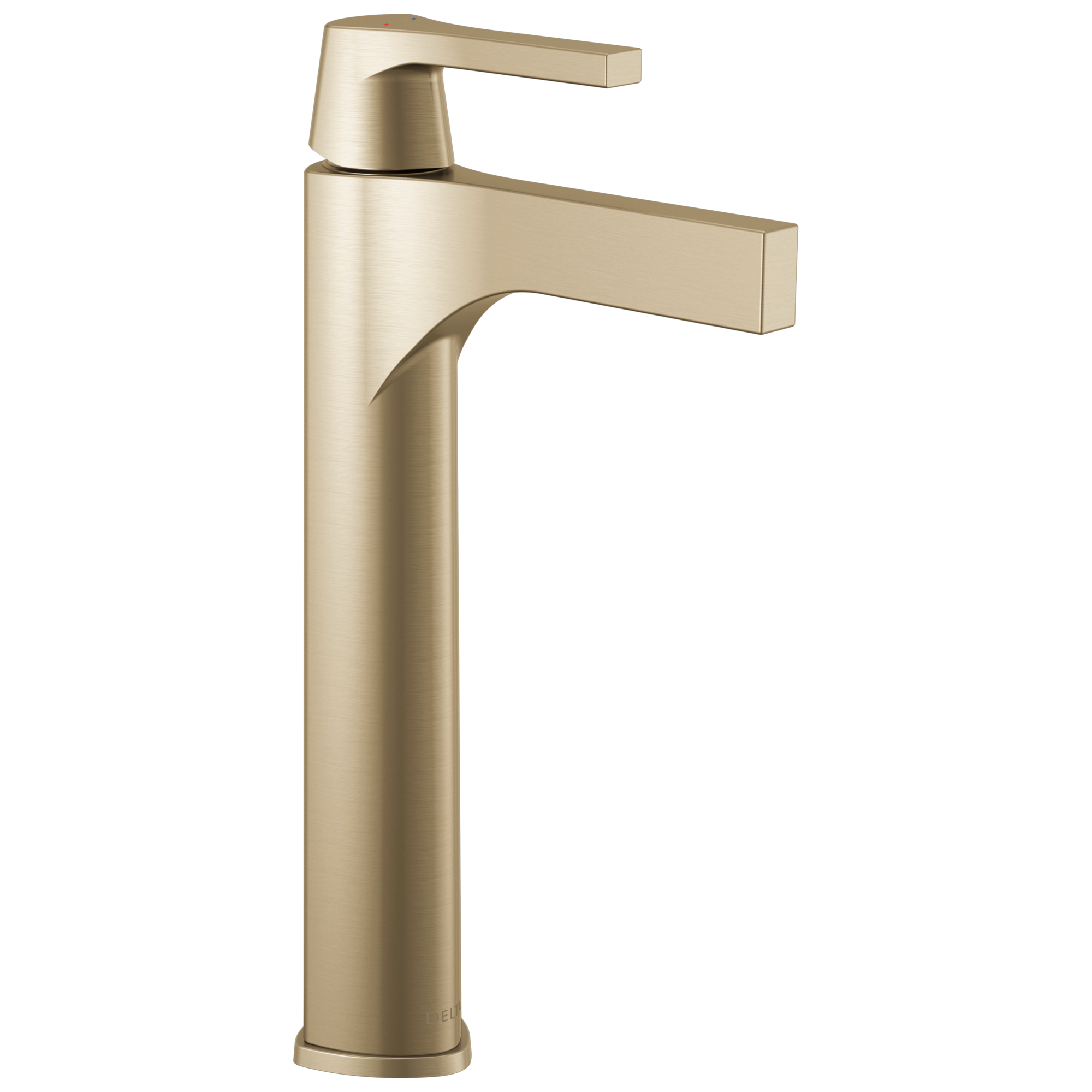 Delta 774-CZ-DST Zura Champagne Bronze Vessel 1-handle WaterSense Mid-arc Residential Handle Bathroom Sink Faucet