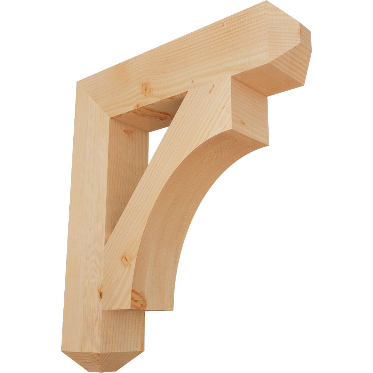 Ekena Millwork BKT06X28X32WTL04SDF Westlake craftsman smooth 5-1/2-in x 28-in x 32-in Douglas fir Brown Wood Standard bracket