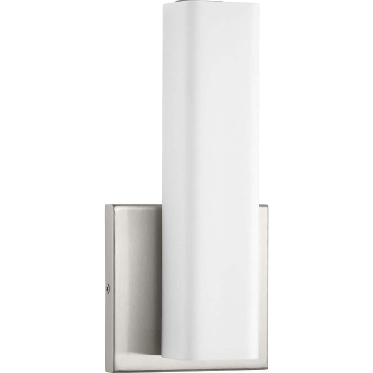 Progress Lighting P710049-009-30 Beam LED 4.75-in W 1 -Light Brushed Nickel Integrated LED Wall Sconce