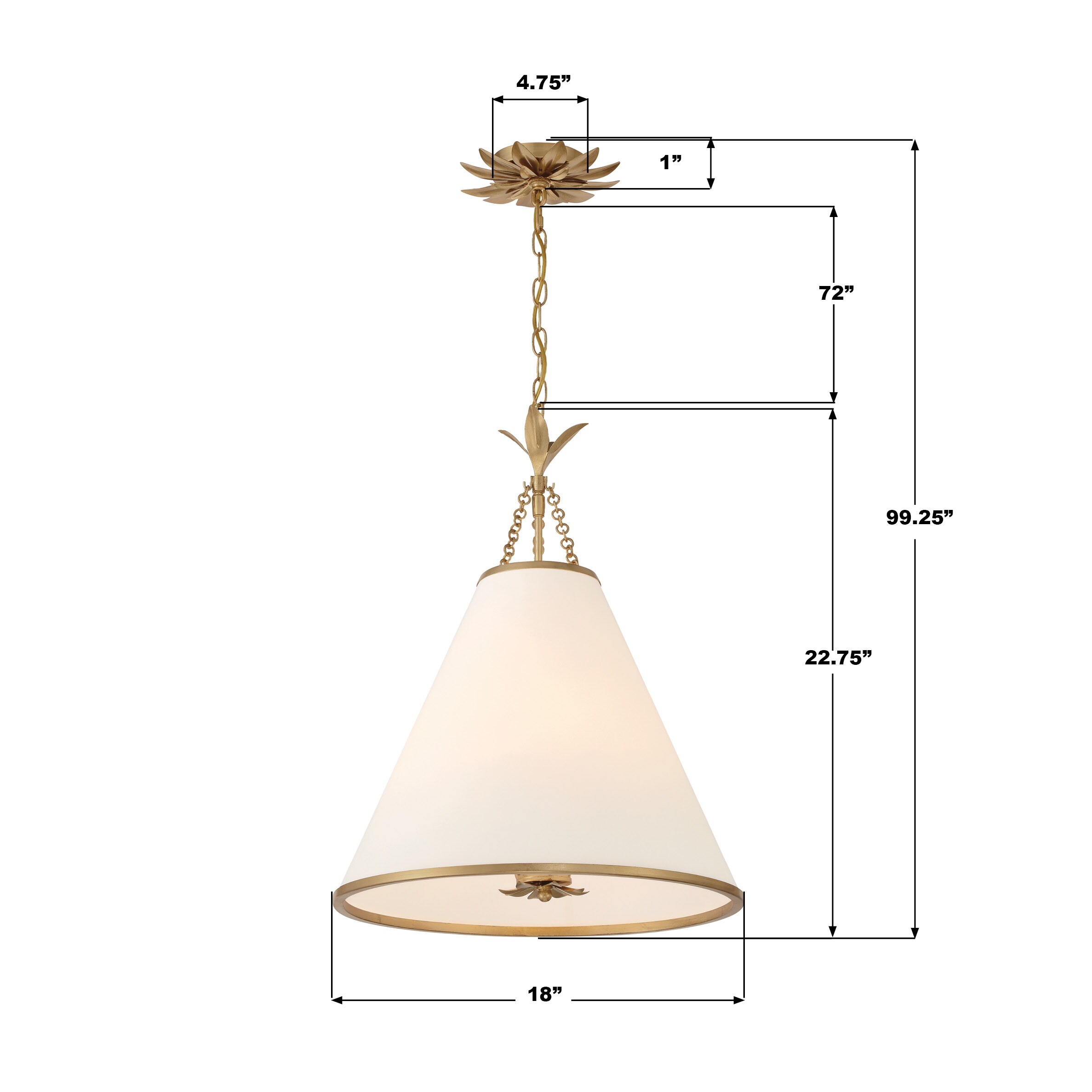 Crystorama 564-GA Pendant-Lights - View #8