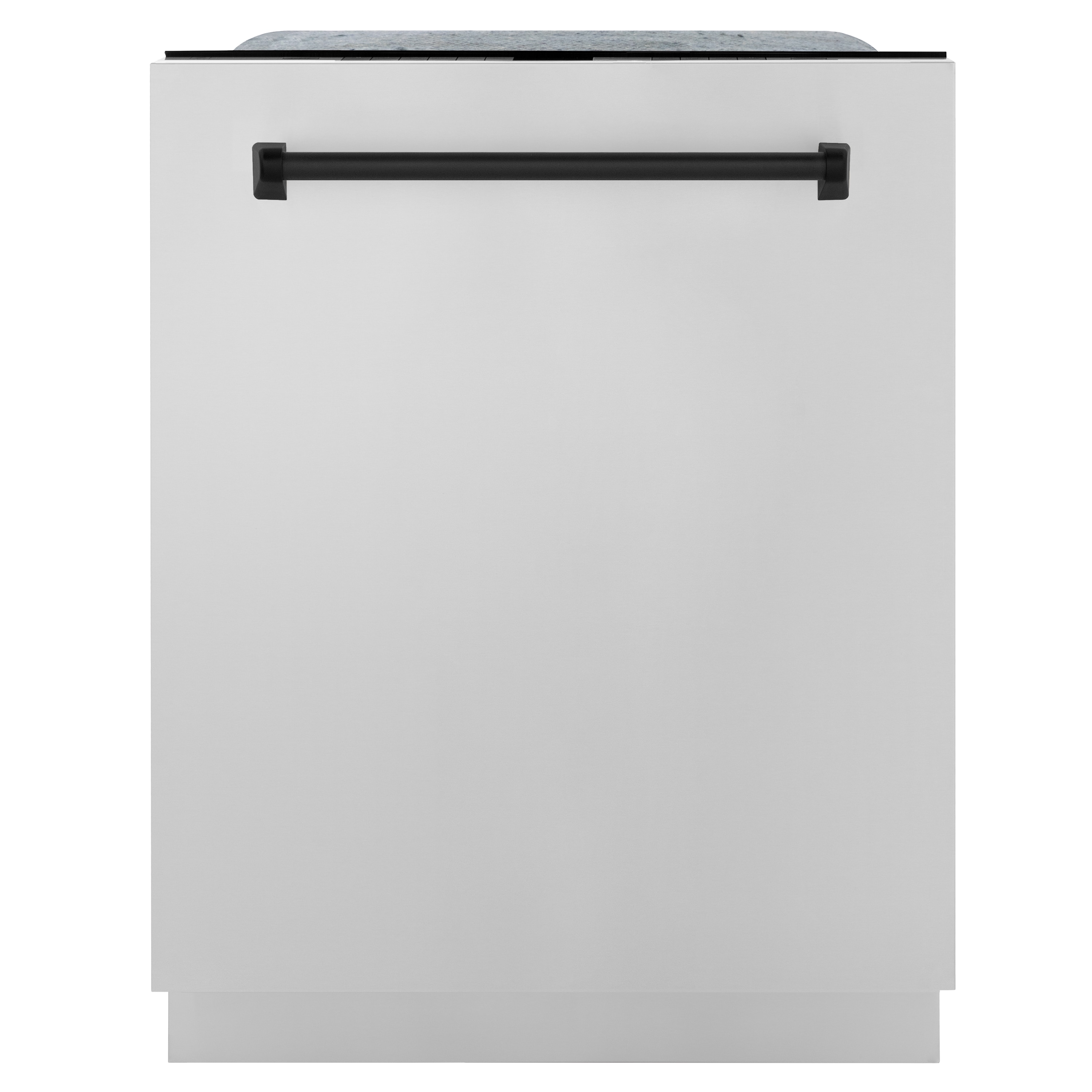 ZLINE KITCHEN & BATH DWMTZ-304-24-MB Autograph Edition 24-in Top Control Built-in Dishwasher With Third Rack ( Stainless Steel Tub with Stainless Steel Panel and Matte Black Handle ) ENERGY STAR, 45-Decibel Very Quiet Sound Level