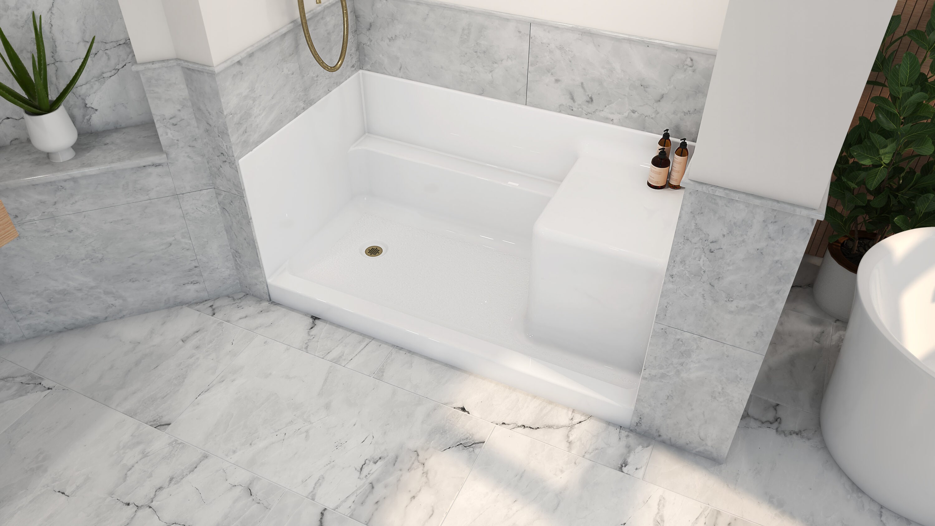 Laurel Mountain LM6032SBRWPK1 Shower-Floors - View #4