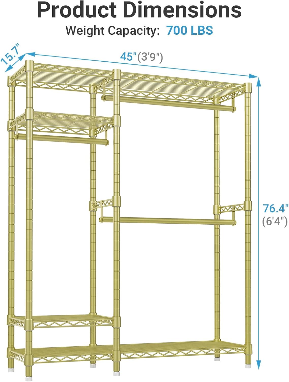 LUXEYARD DS-X-AM-CR09 Garment-Racks - View #3