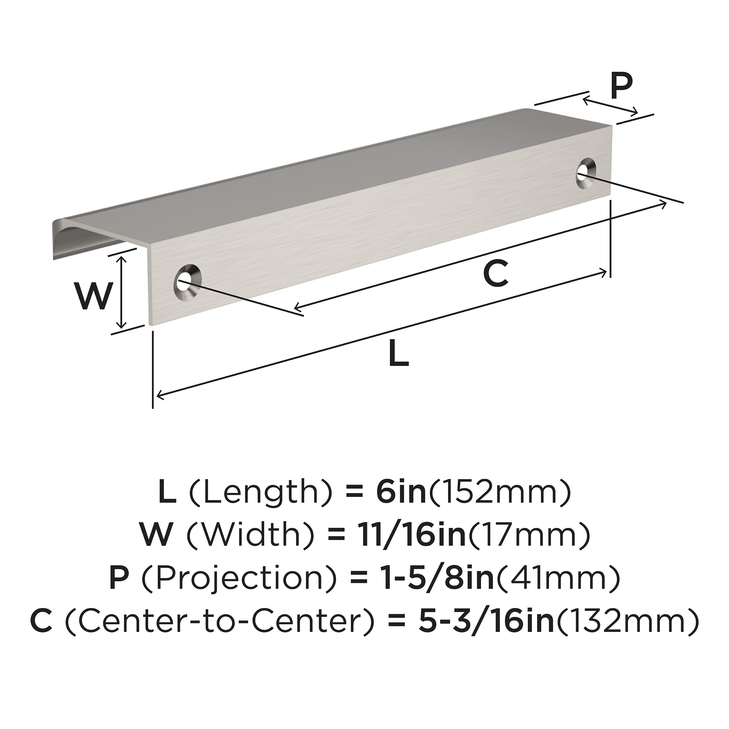 Amerock 10VMP37204G10 Cabinet-Pulls - View #4
