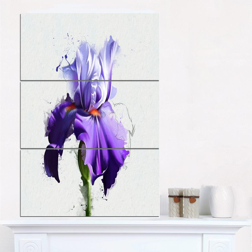 Designart 36-in H x 28-in W Floral Print on Canvas at Lowes.com