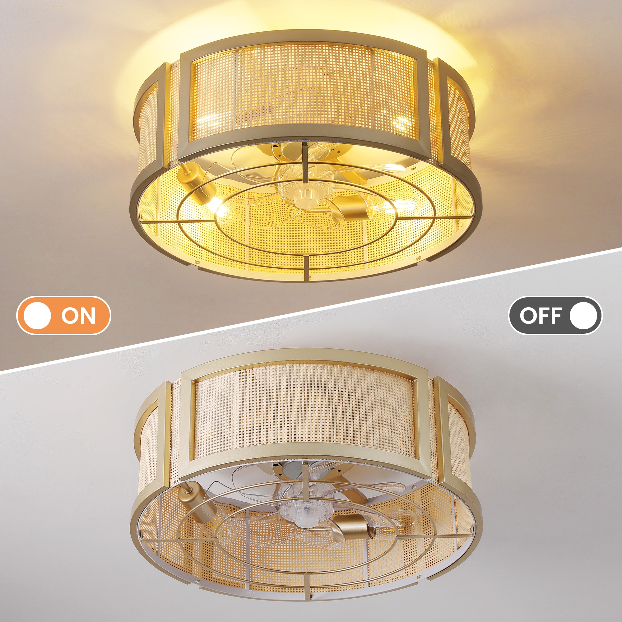KAISITE 8122CF-04GD-US Ceiling-Fans - View #3
