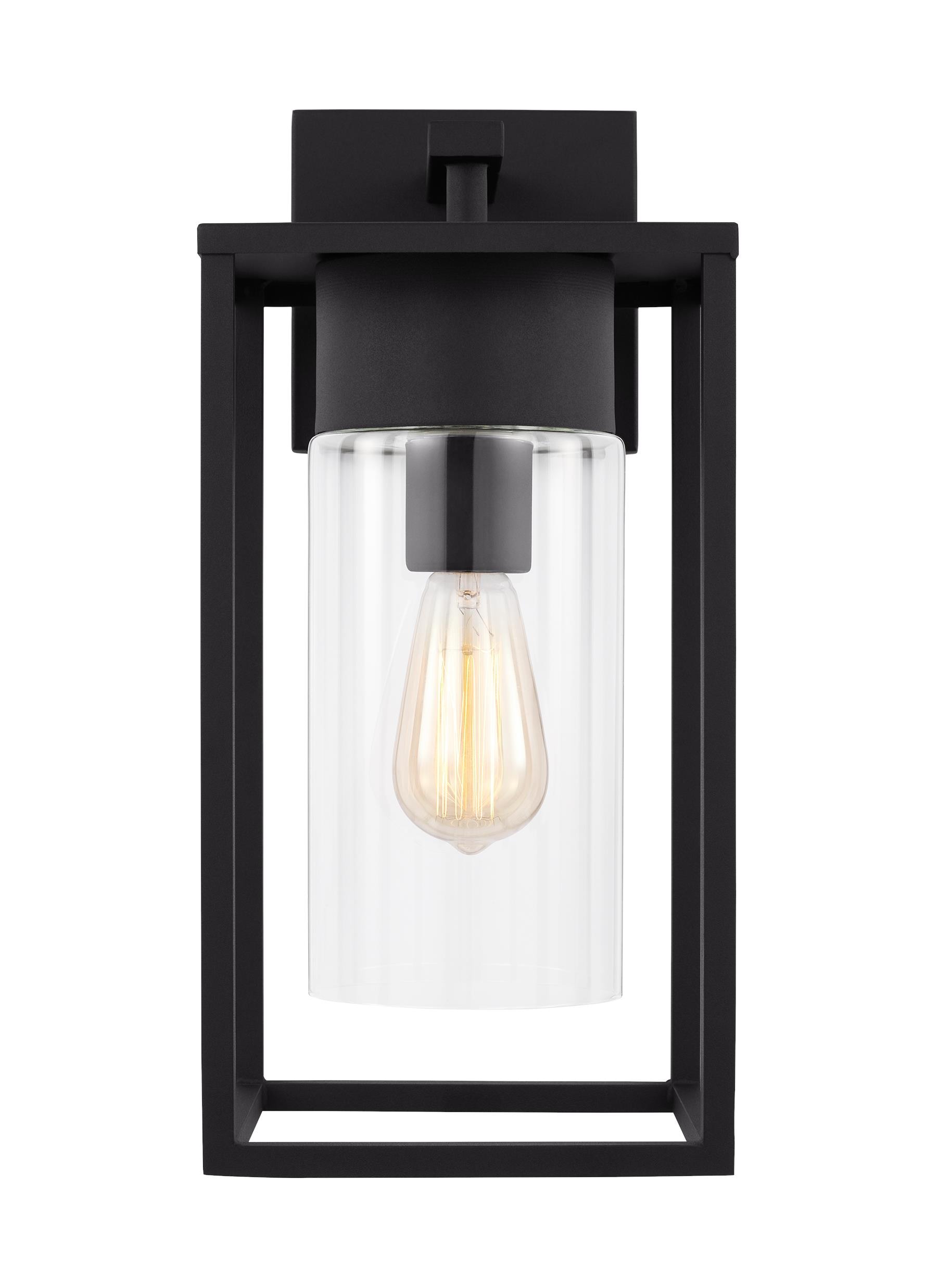 Generation Lighting 8731101-12 Vado 1 -Light 17.13-in H Black Hardwired Outdoor Wall Light