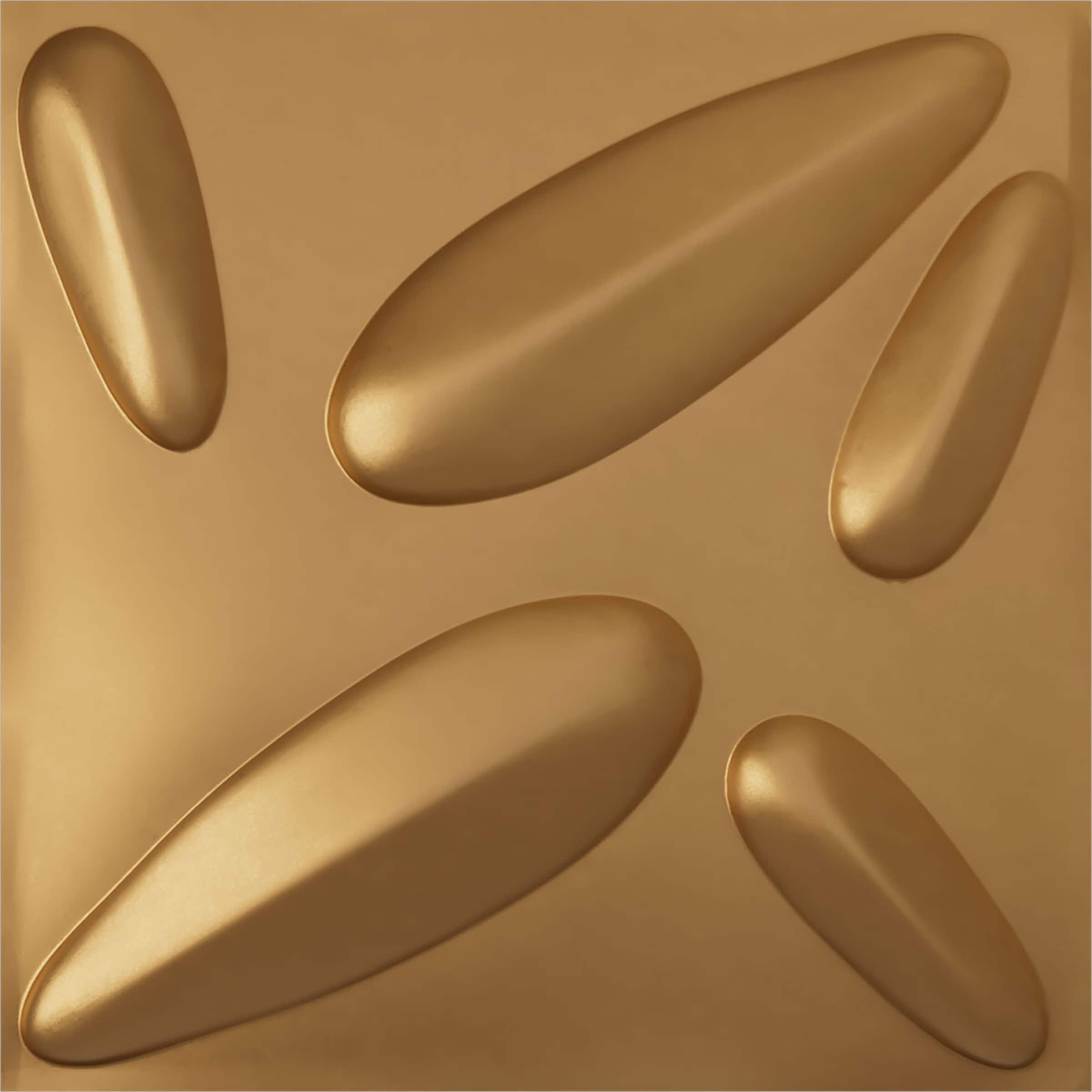 Ekena Millwork WP20X20PLBGL-CASE-12 19-5/8-in x 19-5/8-in Embossed Paintable/Stainable Gold PVC Wall Panel ( 12 -Pack, Covers 32.04-sq ft )