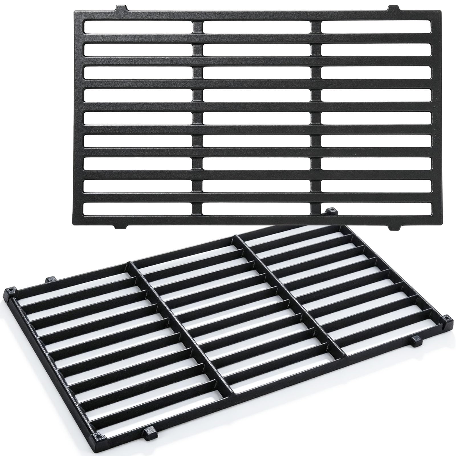 Aoibox  17 5 in Cast Iron Grill Grates for Weber Spirit 200 Series Spirit E210 E220 S210 S220 with Front Control Set