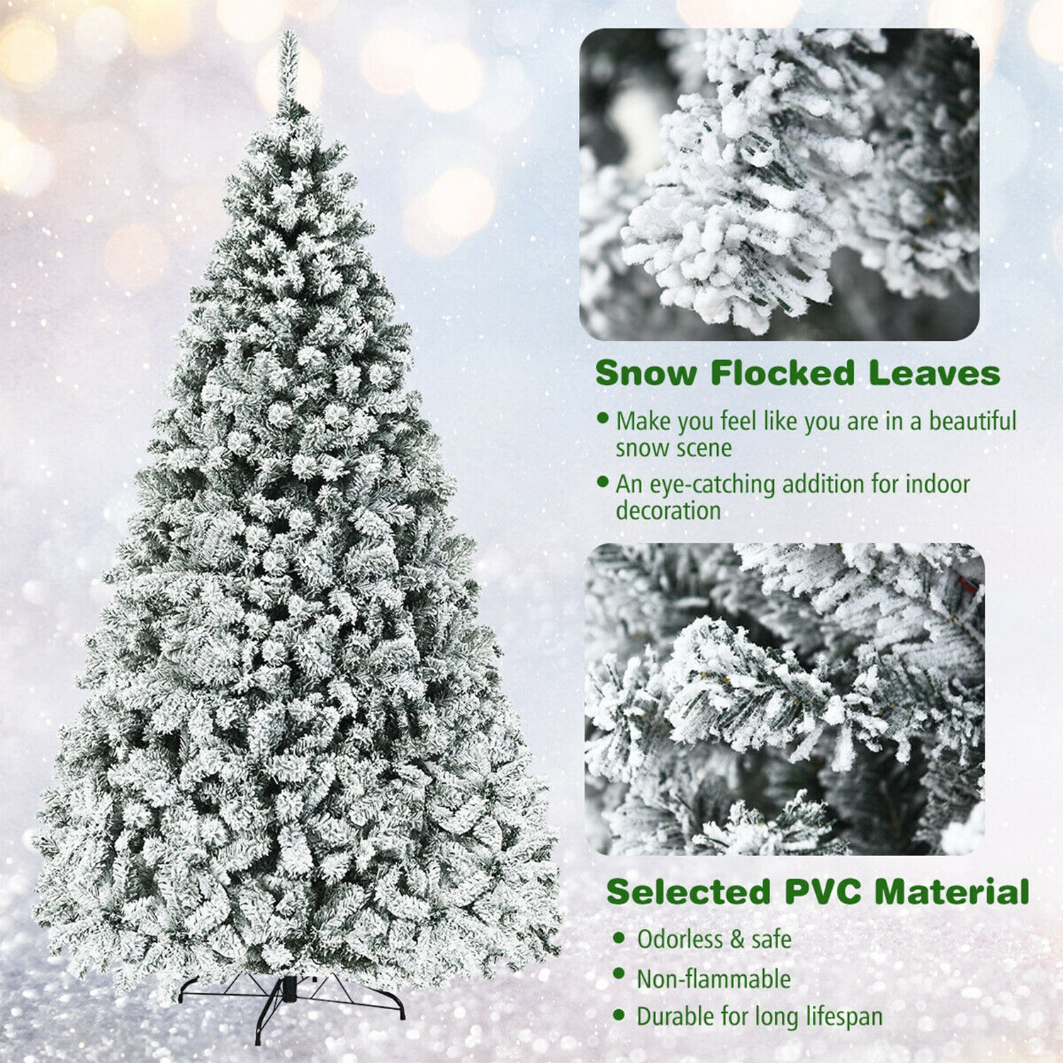 WELLFOR HYJ22730 Artificial-Christmas-Trees - View #3