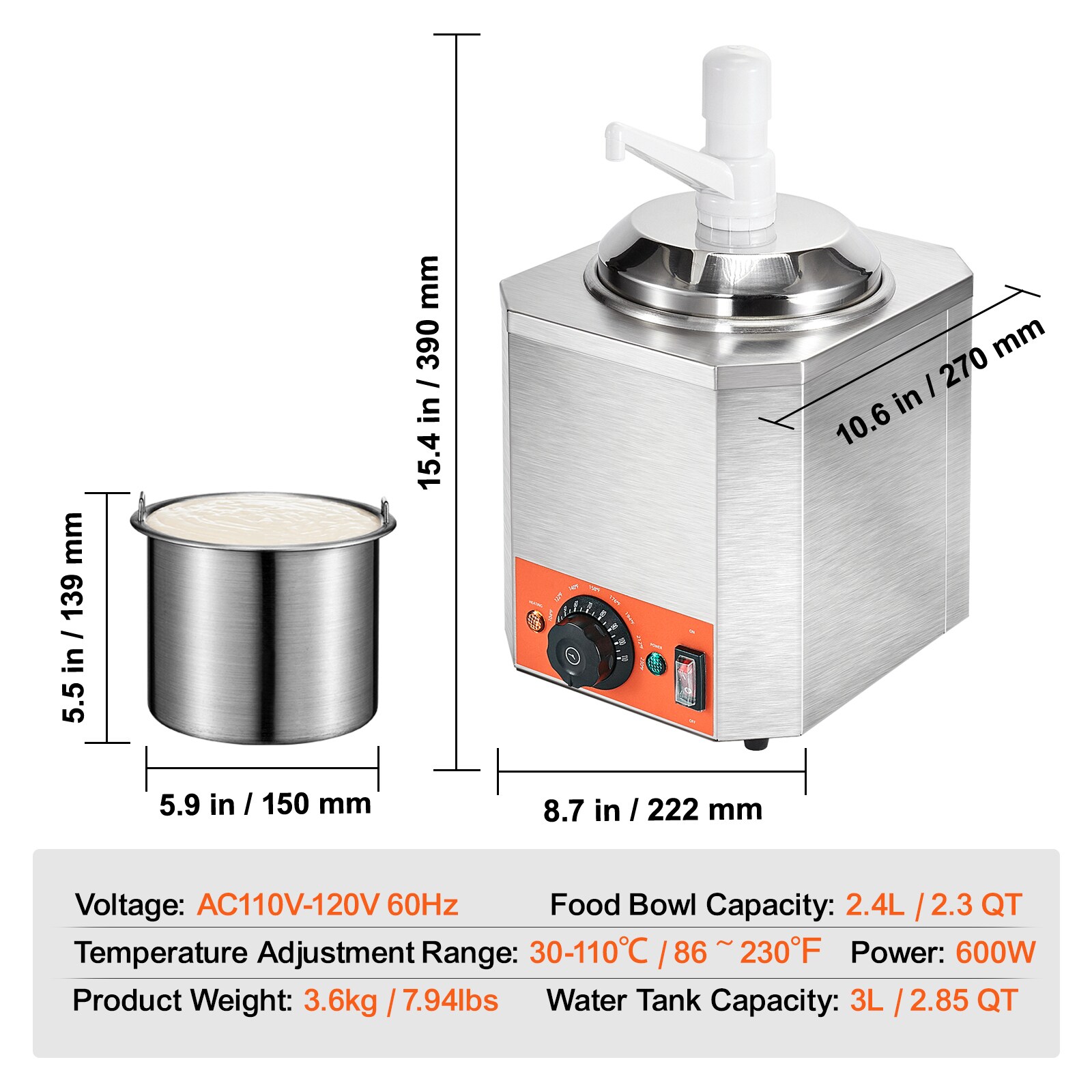 VEVOR SCDRNZBBXG2507335V1 Specialty-Small-Kitchen-Appliances - View #7