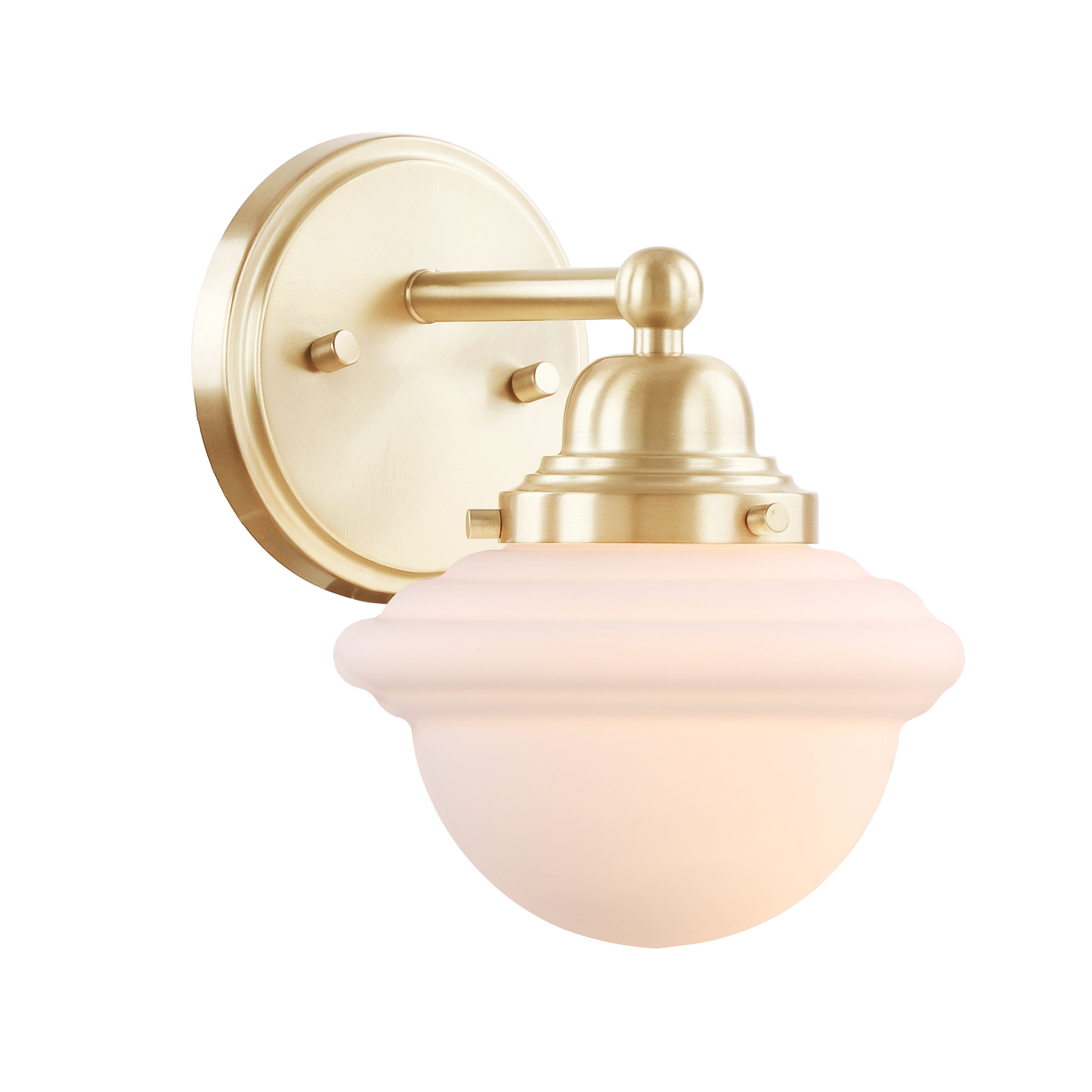 Aspen Creative Corporation 62305 6.75-in 1 -Light Brass Transitional Vanity light