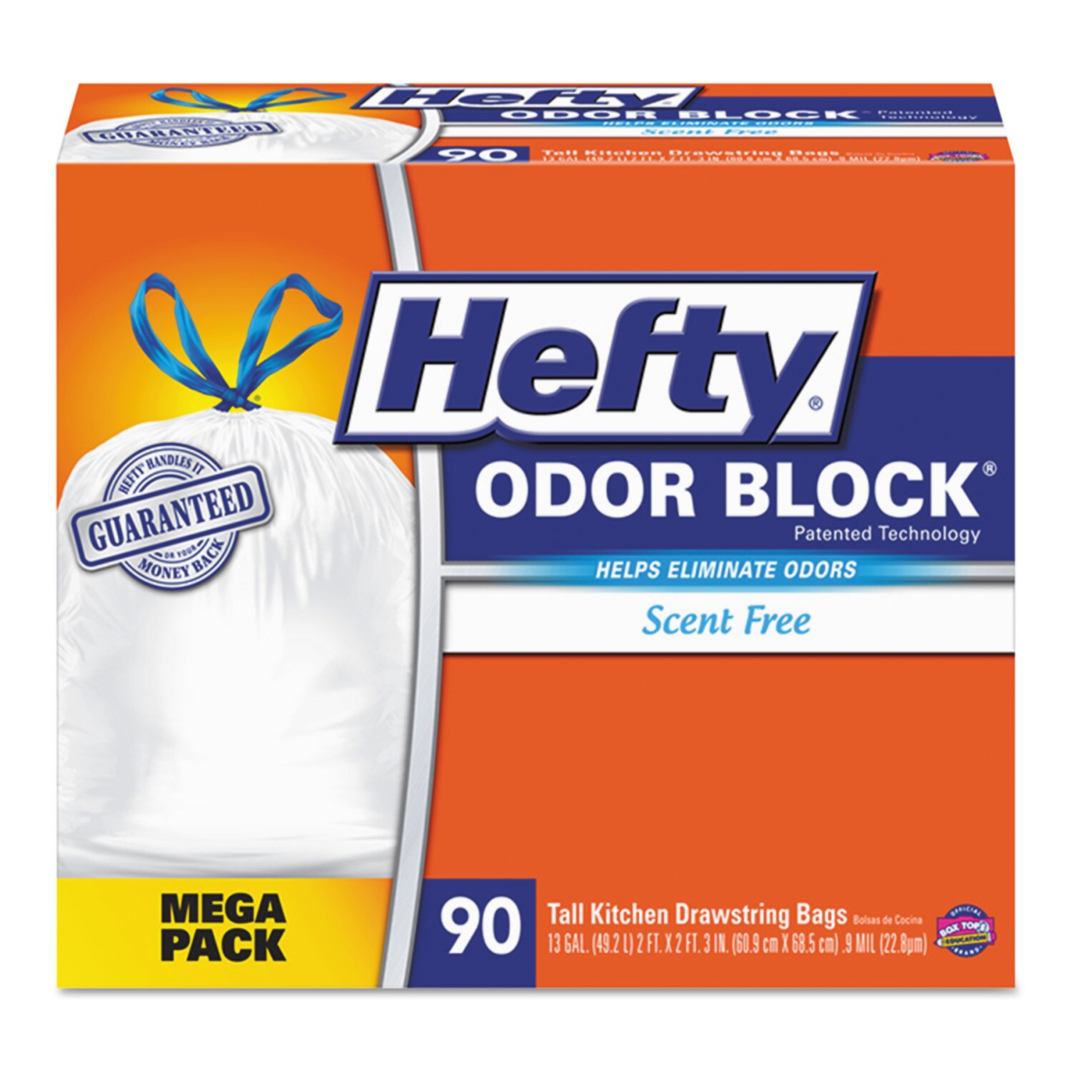 Hefty 13-Gallons White Plastic Can Drawstring Trash Bag (90-Count) in the Trash  Bags department at