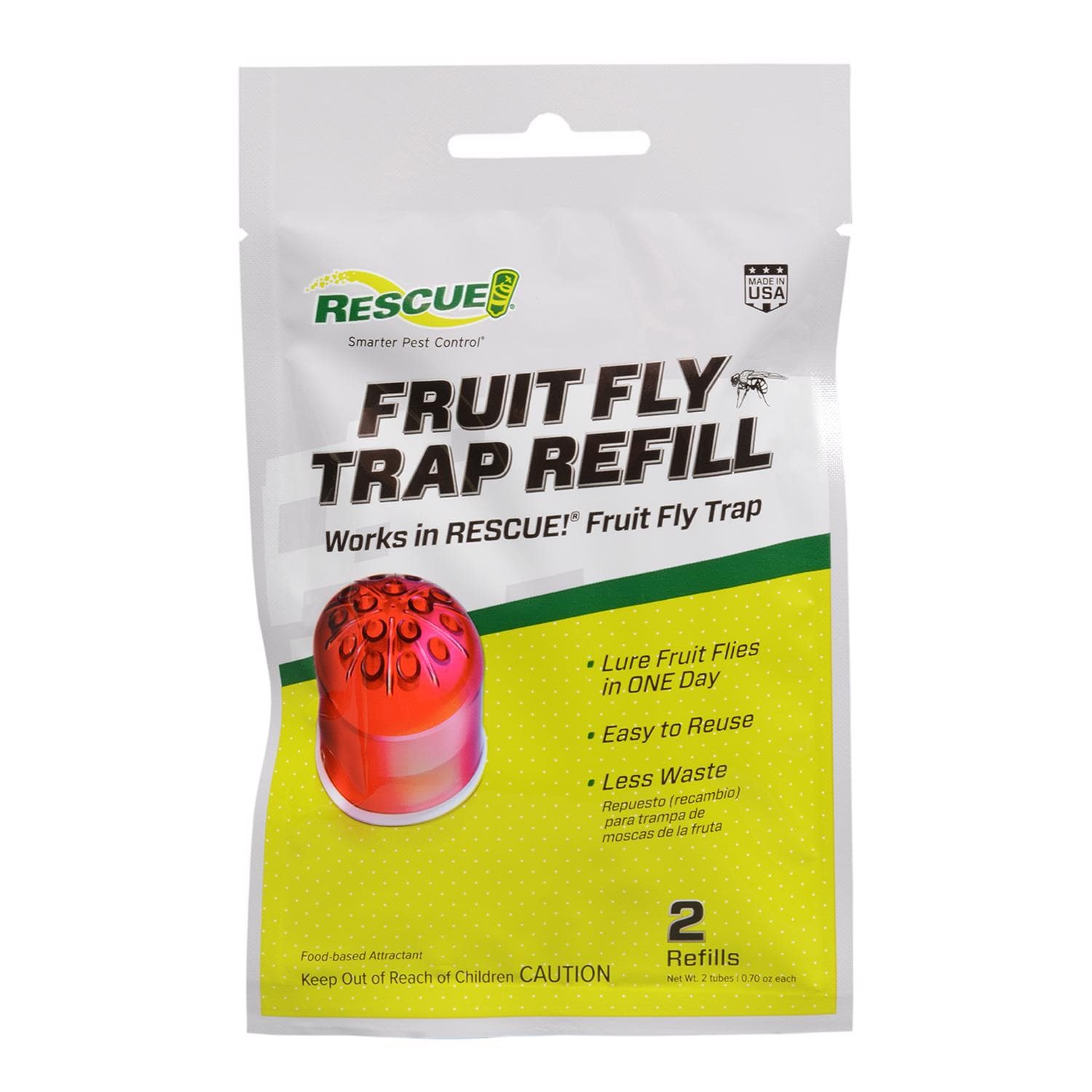 RESCUE! EJD7599624--12-1 Fruit Fly Trap 0.51 oz Case of 12