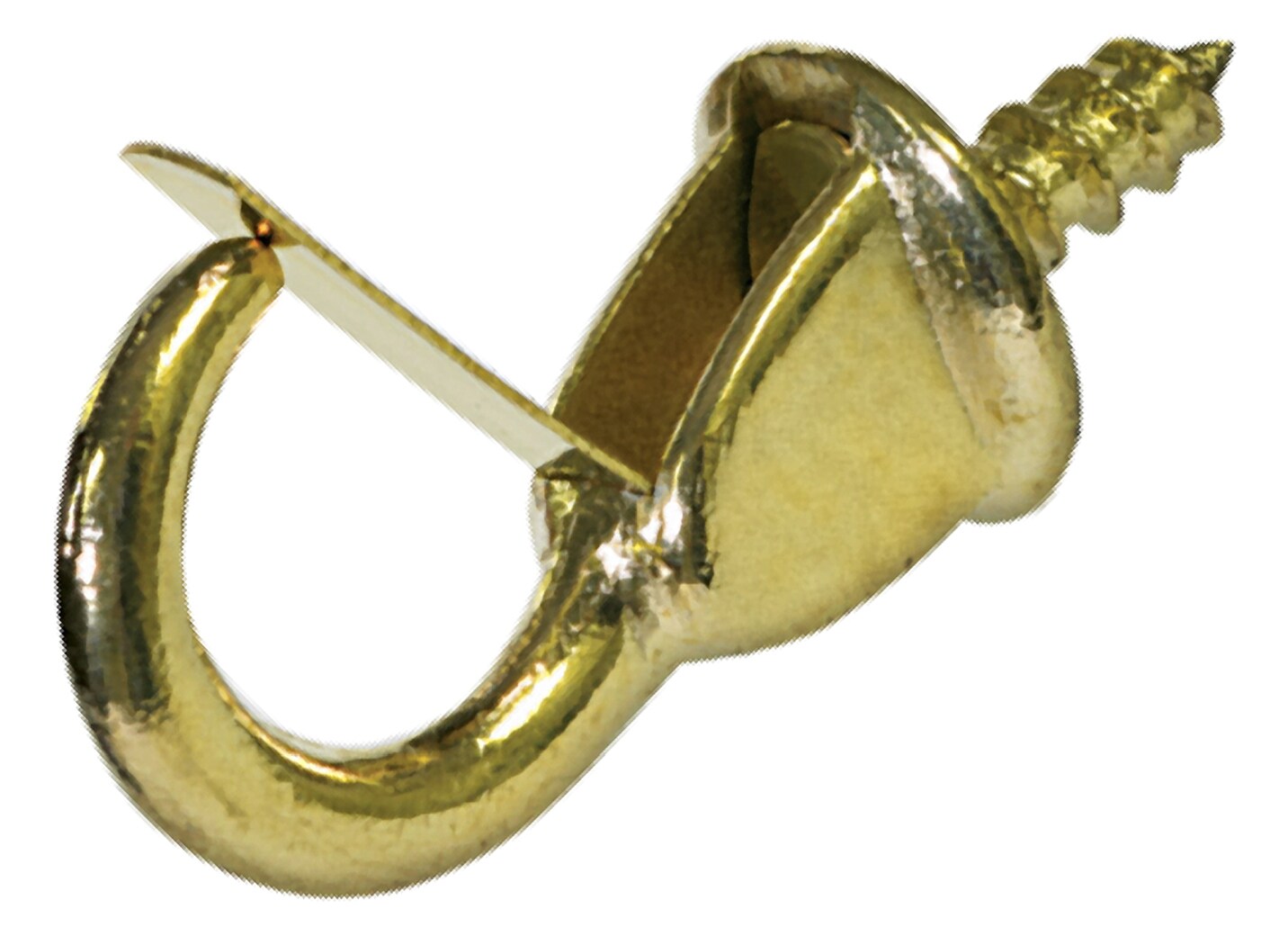 Hillman 0.5-in Antique Brass Steel Cup Hook (3-Pack) in the Hooks
