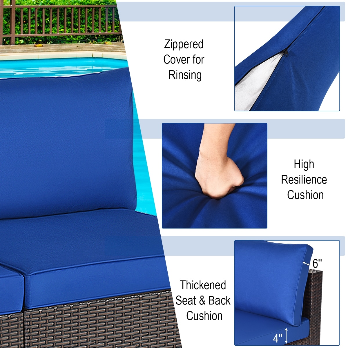 Slickblue D-CO-YN78686WH Patio-Sofas-Daybeds - View #6