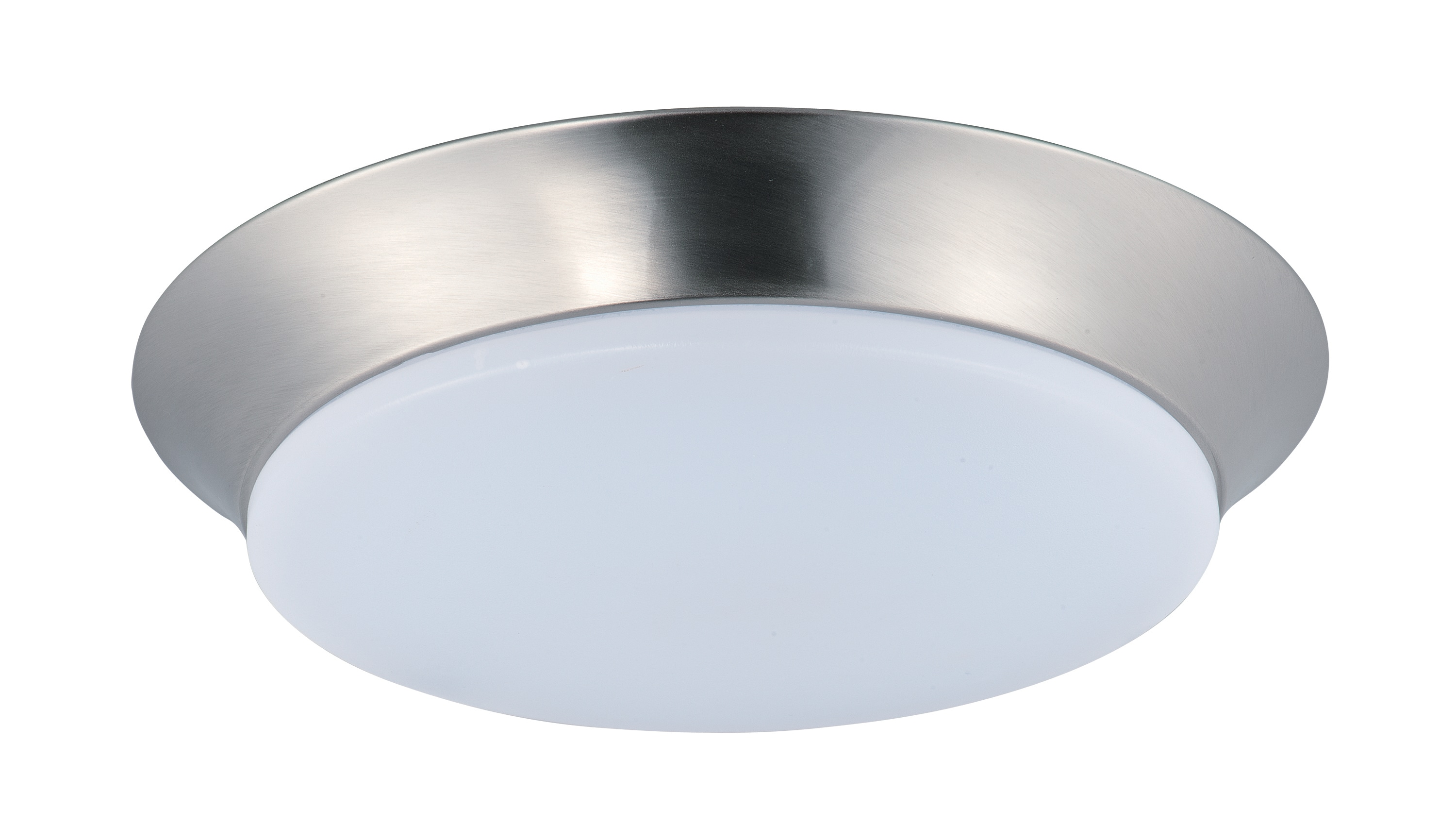 Maxim Lighting 87598WTSN Profile EE 1 -Light 13.75-in Satin Nickel Integrated LED Flush Mount Light