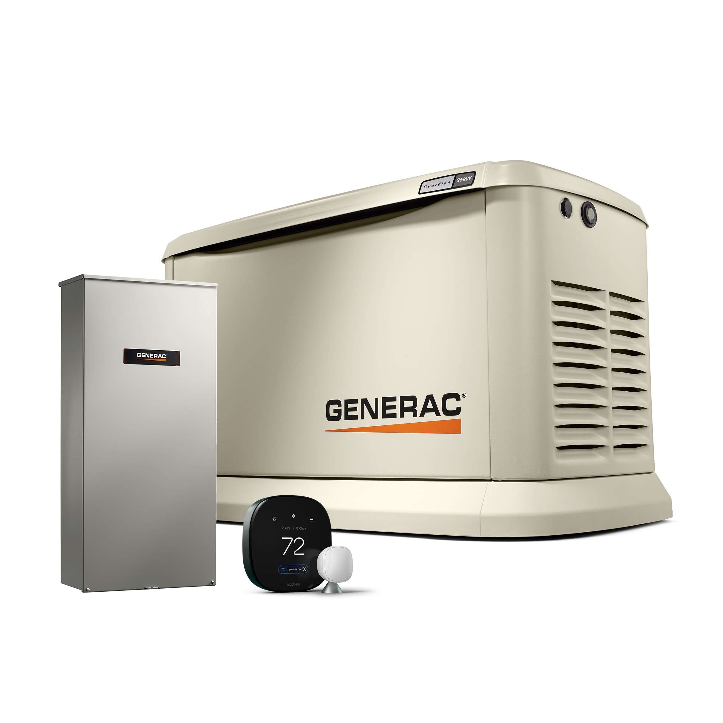 Generac 26kW Home Standby Generator + ecobee Smart Thermostat Premium Bundle