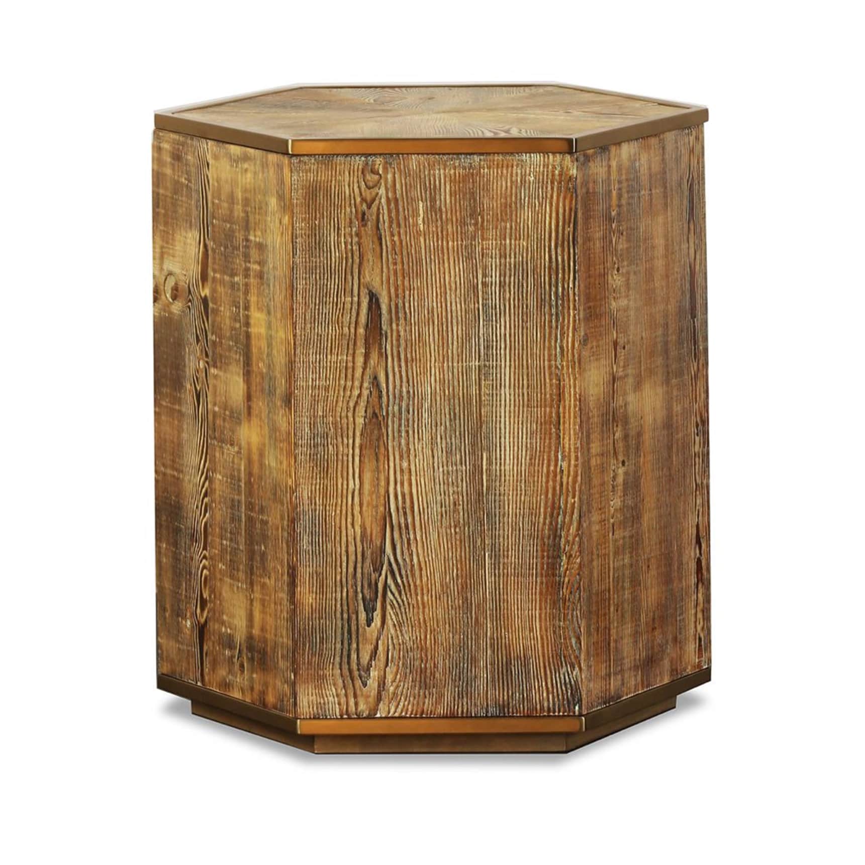Primitive PCKFV0280110 22-in W x 24-in H Brown Wood Craftsman End Table Fully Assembled
