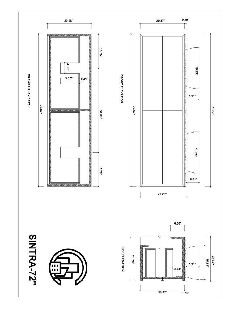 CARTISAN DESIGN VASINDW72WM Bath-Vanity-Combo - View #6