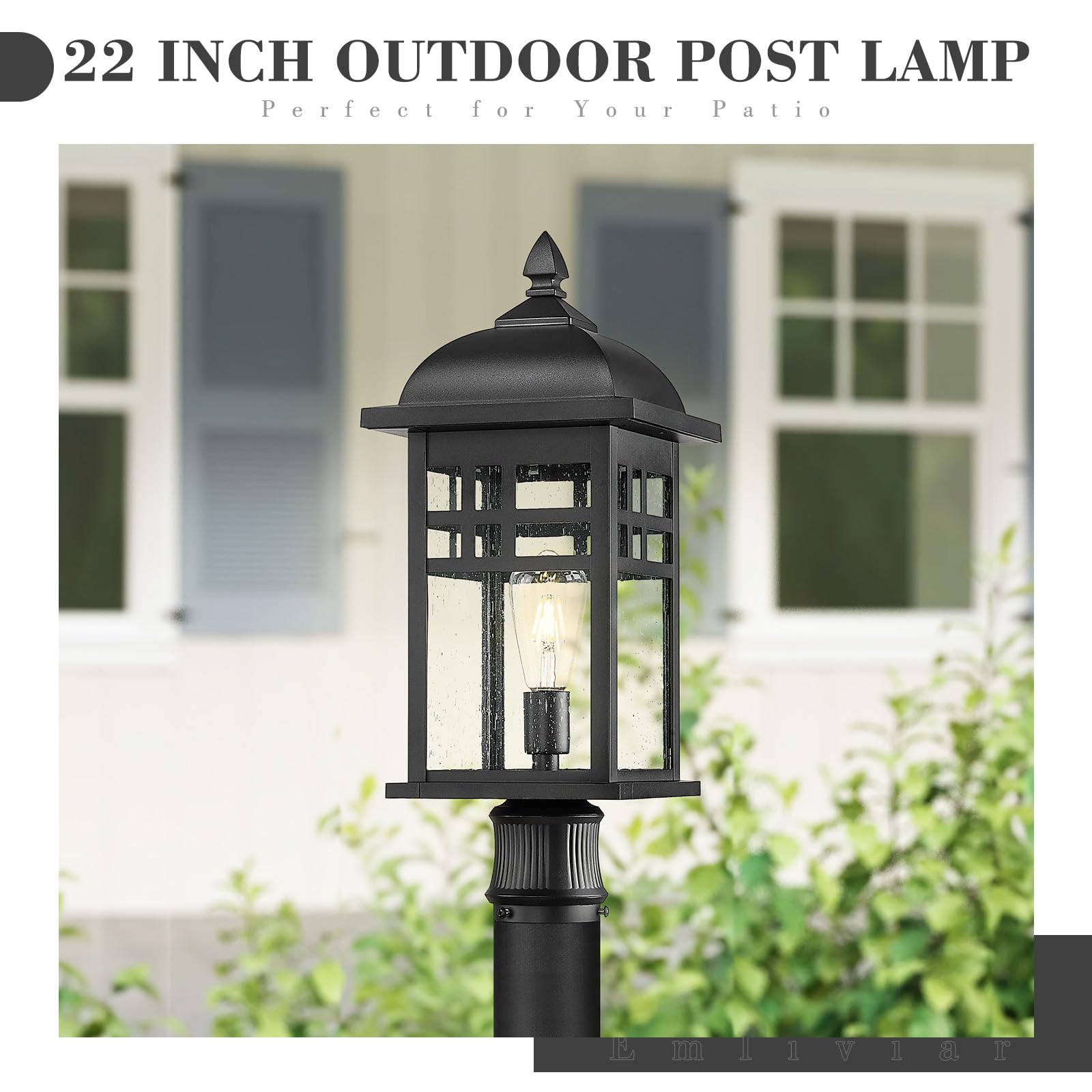 LTMATE LSDE279P-M BK Complete-Post-Lights - View #4