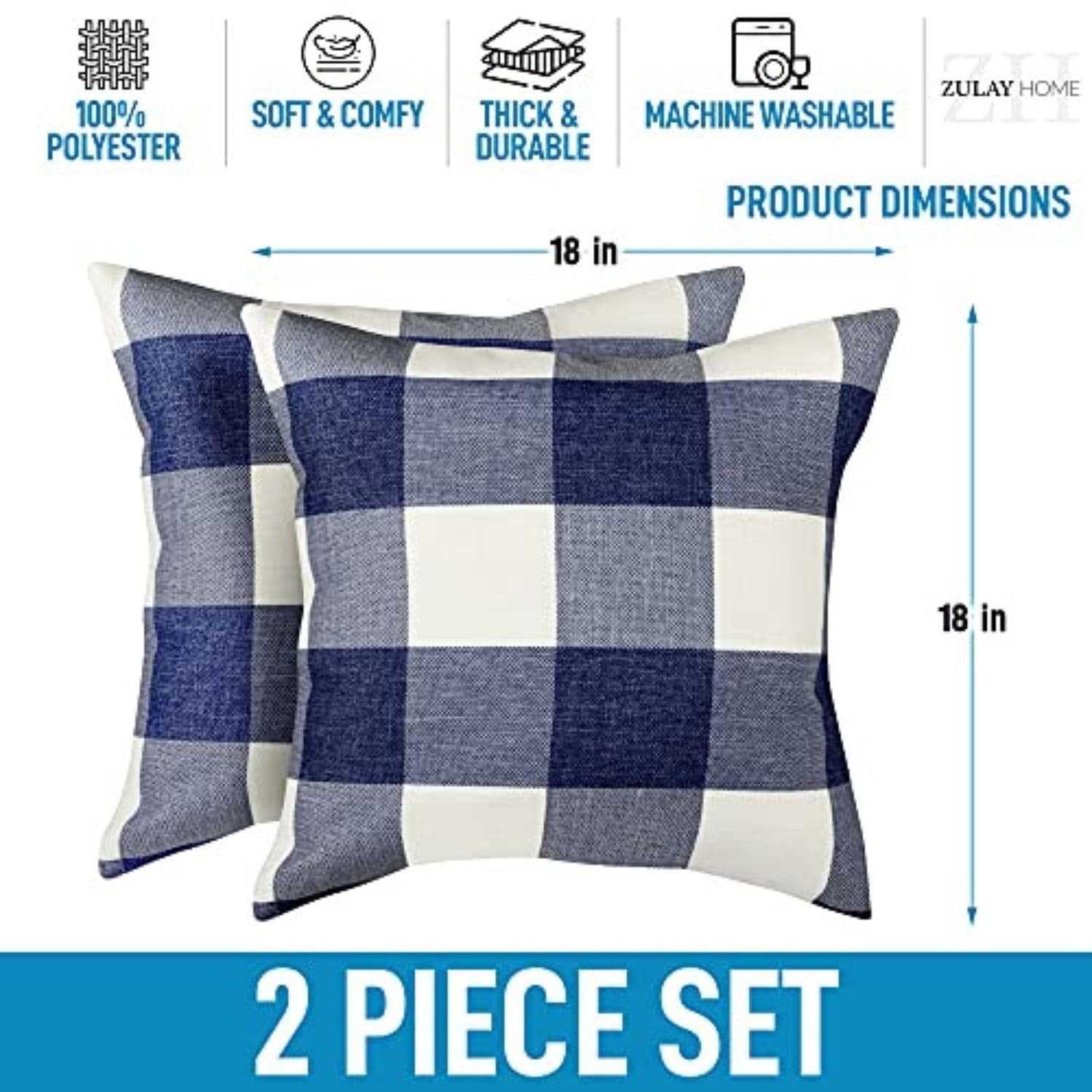 Zulay Kitchen X002R0PSKT Pillow-Cases - View #2