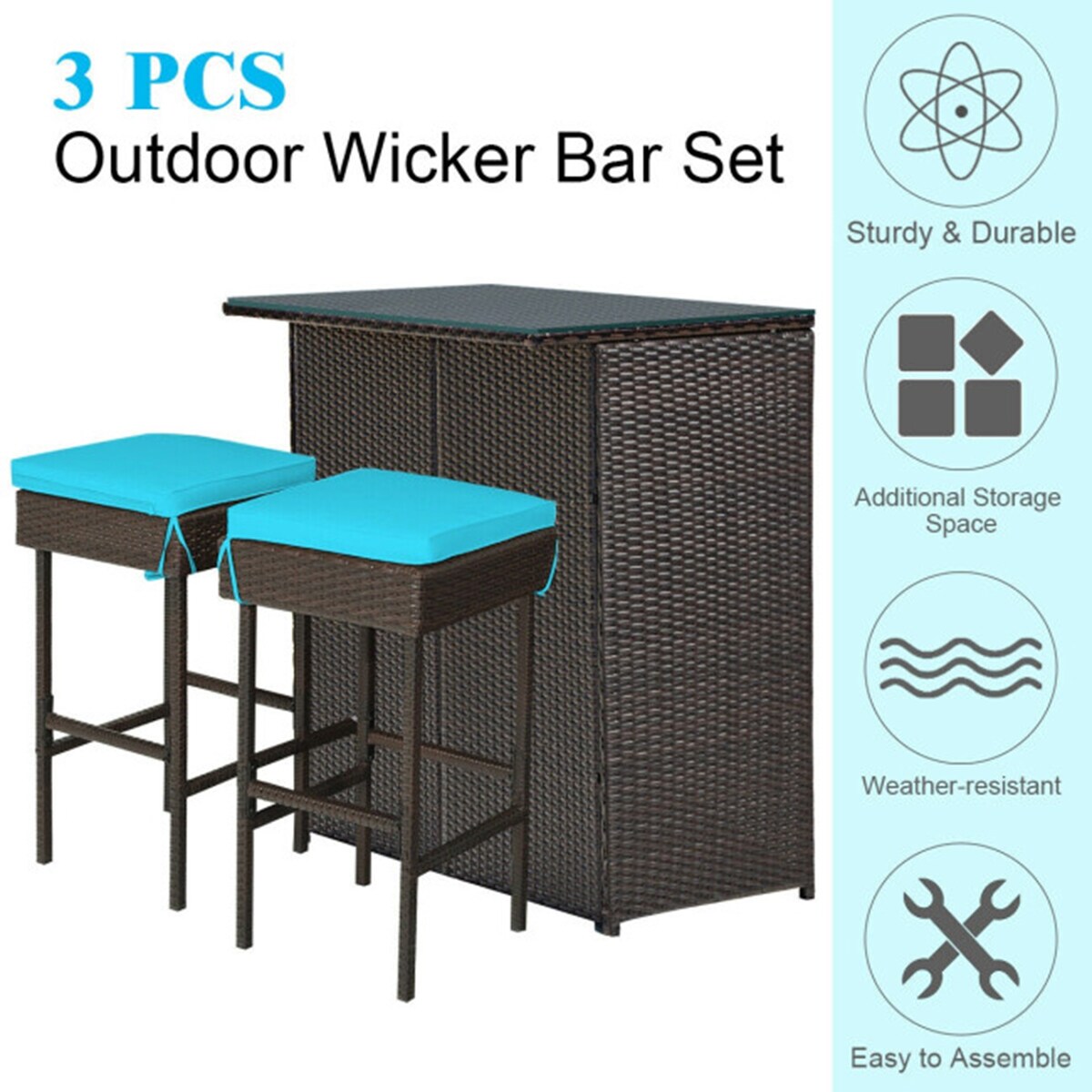 Clihome CWCH-HW68AD745TU Patio-Dining-Sets - View #10