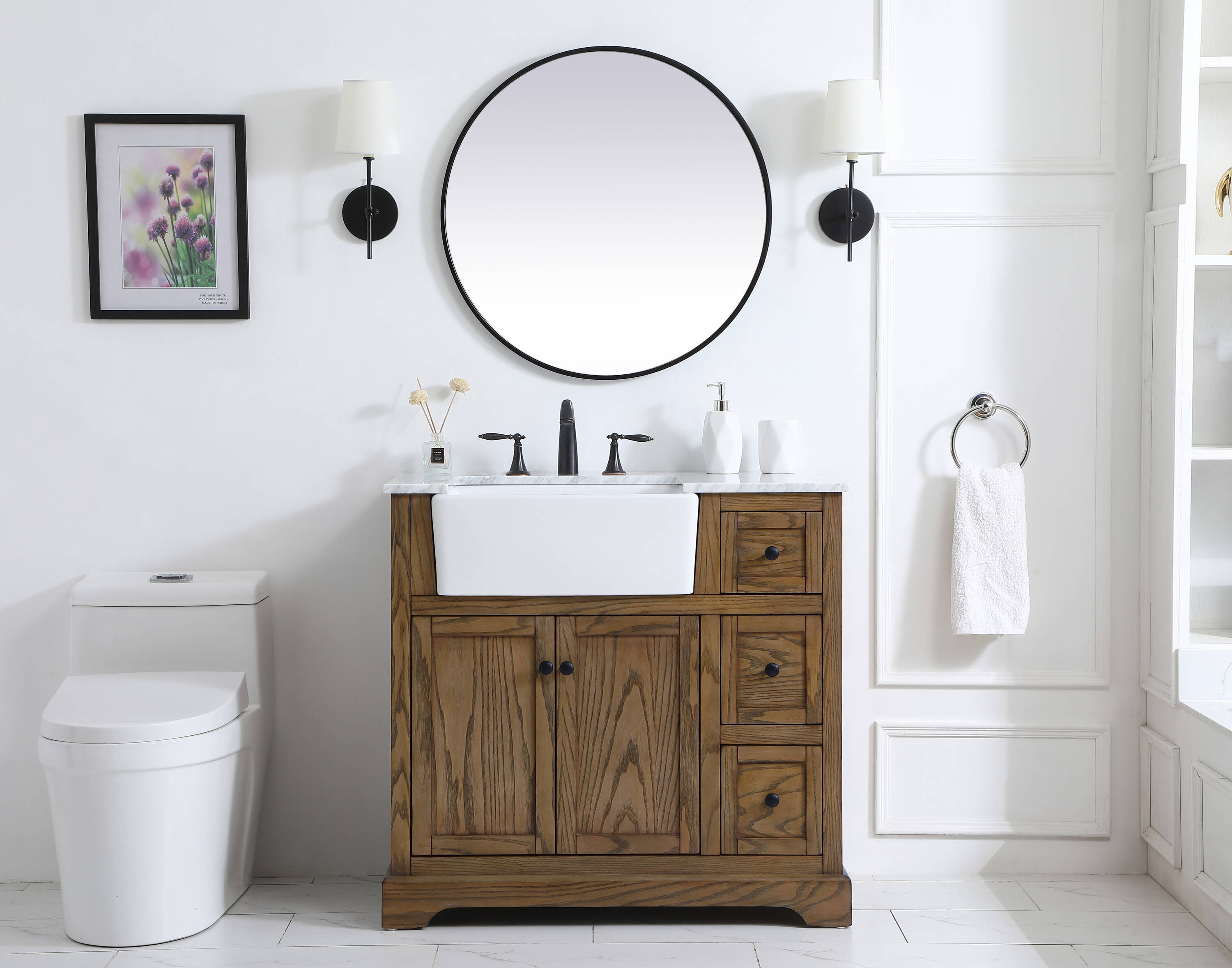 Elegant Decor HF180708DW Bath-Vanity-Combo - View #5