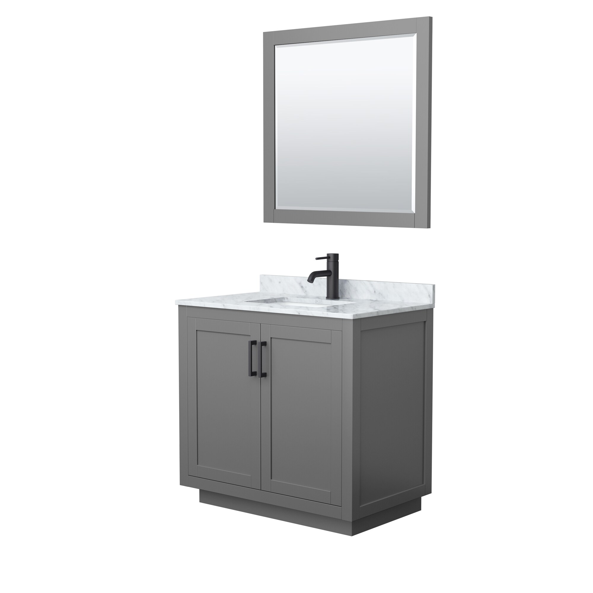 Wyndham Collection WCF292936SGBCMUNSM34 Bath-Vanity-Combo - View #2