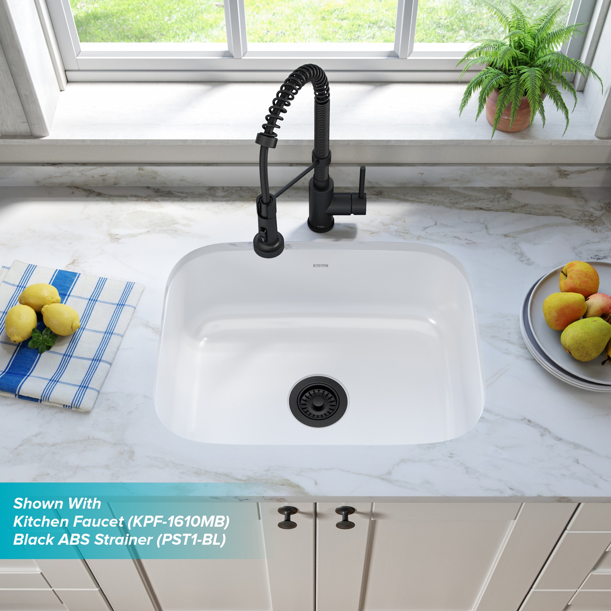 Kraus KEU12WHITE Kitchen-Sinks - View #8