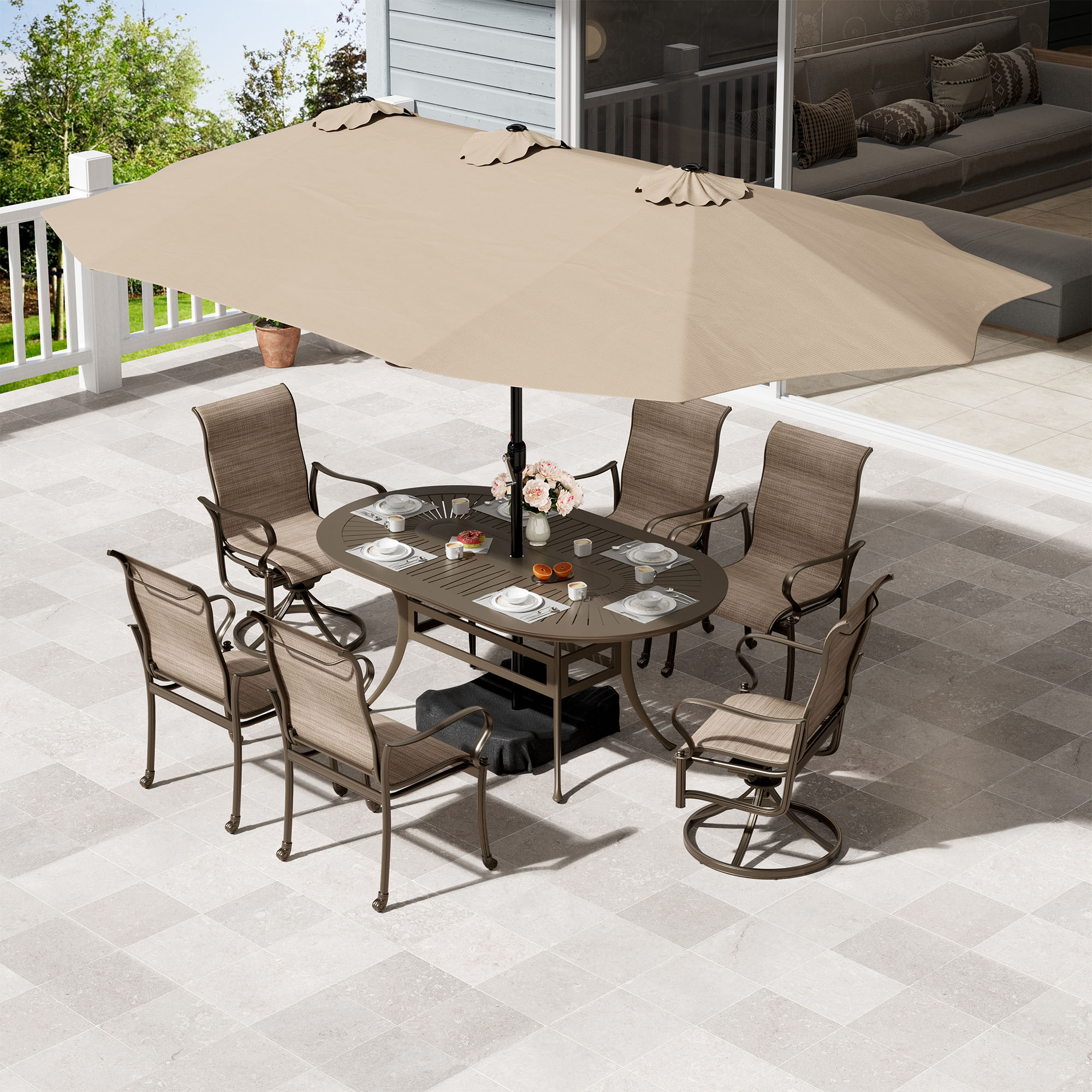 Clihome CL-ODTCE0CR Patio-Dining-Sets - View #3
