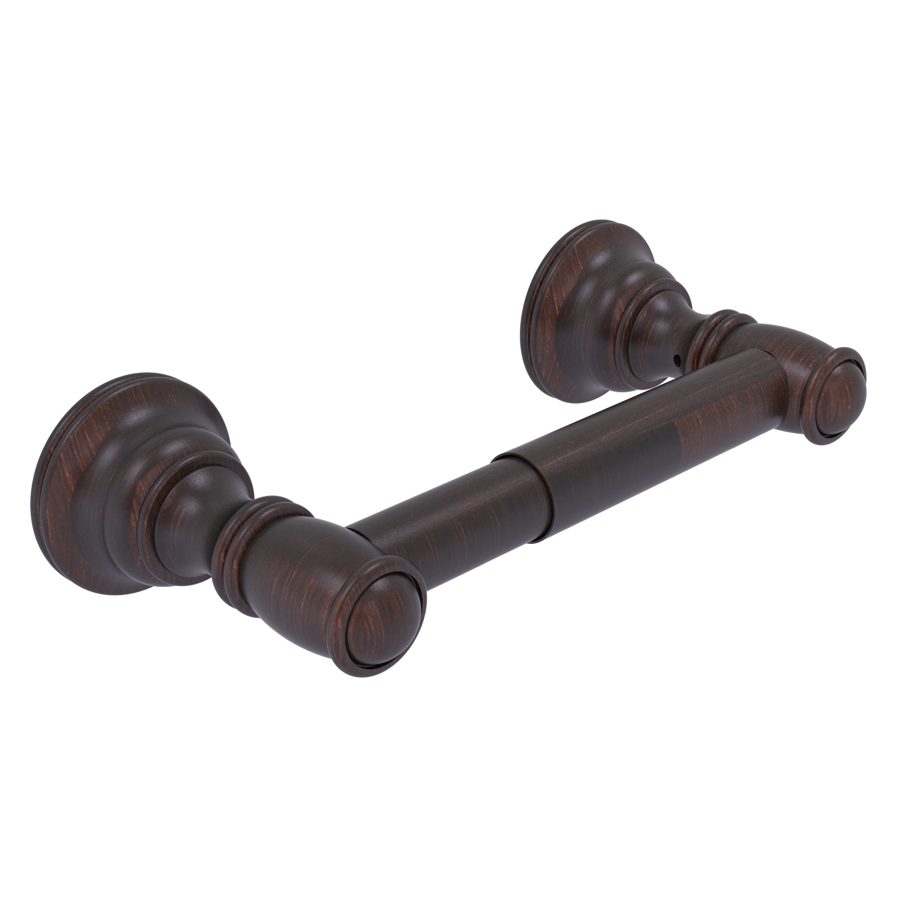 Allied Brass CL-24-VB Carolina Venetian Bronze Wall mount Double post Toilet Paper Holder 1 -Rolls with Storage