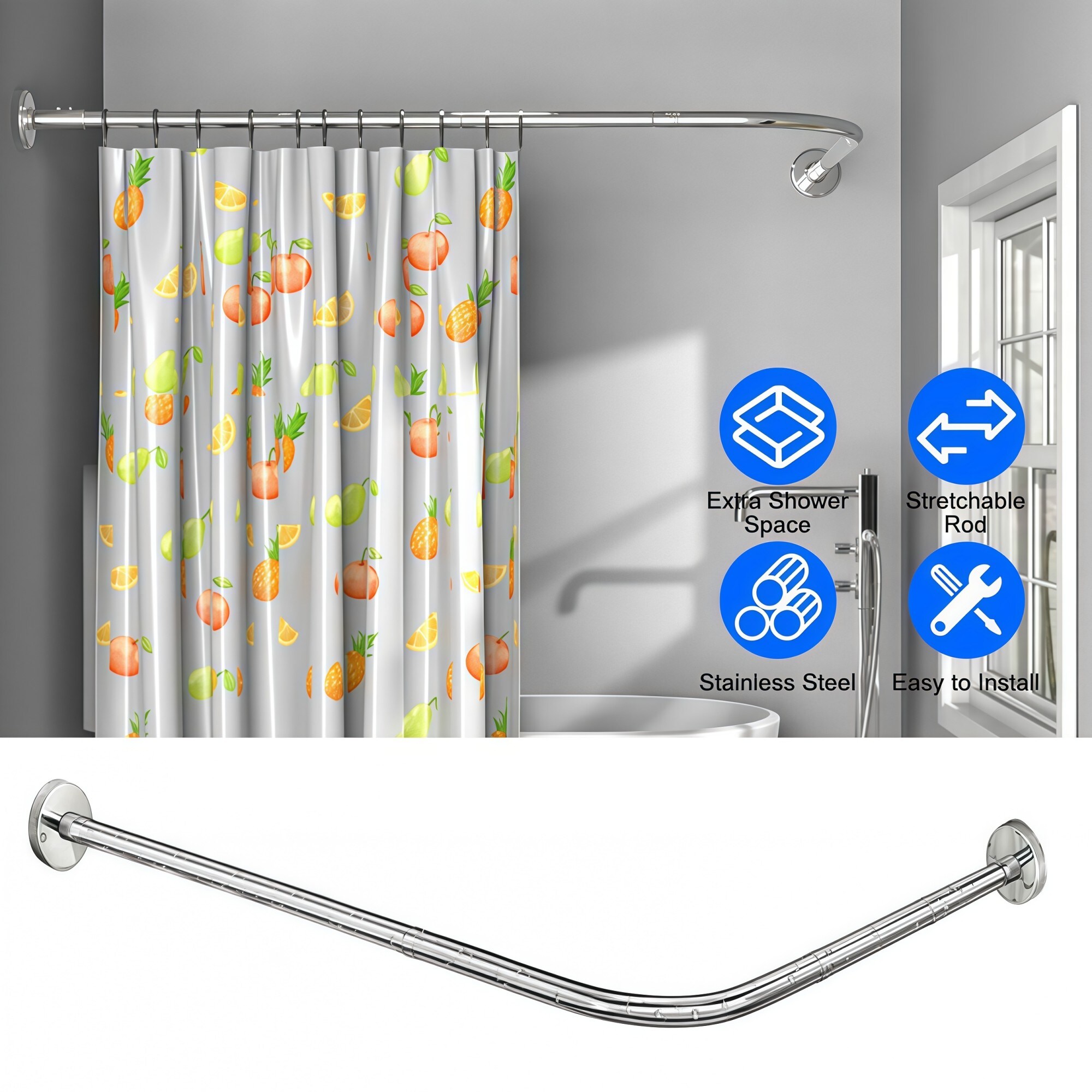 Numhew NHDREW39050 Shower-Rods - View #7