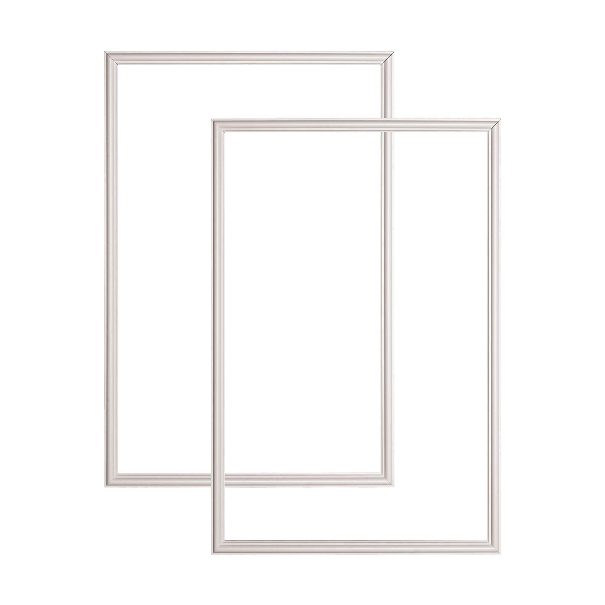 Architectural Products by Outwater PNFR2436-WH-2PK  Trim Fast White High Impact Polymer Panel Frame with Adhesive Back 23-5/8in x 35-7/16in x 9/16in (2 Pack)