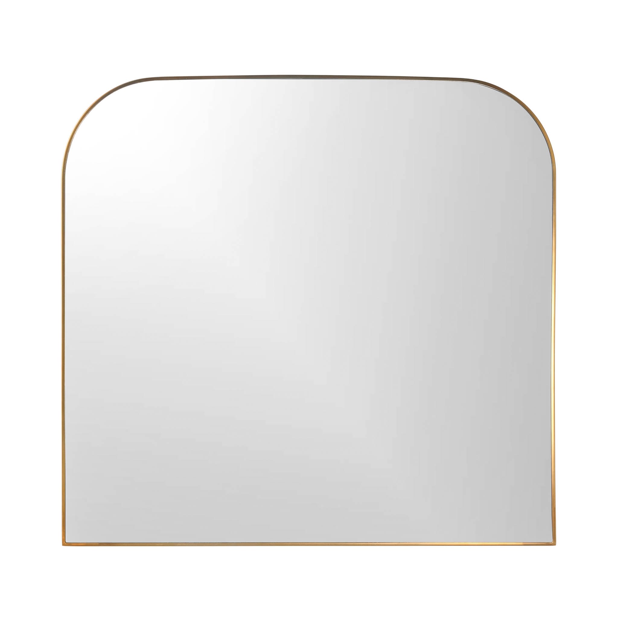  KM1080-GOLD-3634 36-Inches W x 26.0-Inches H Arch Gold Framed Wall Mirror