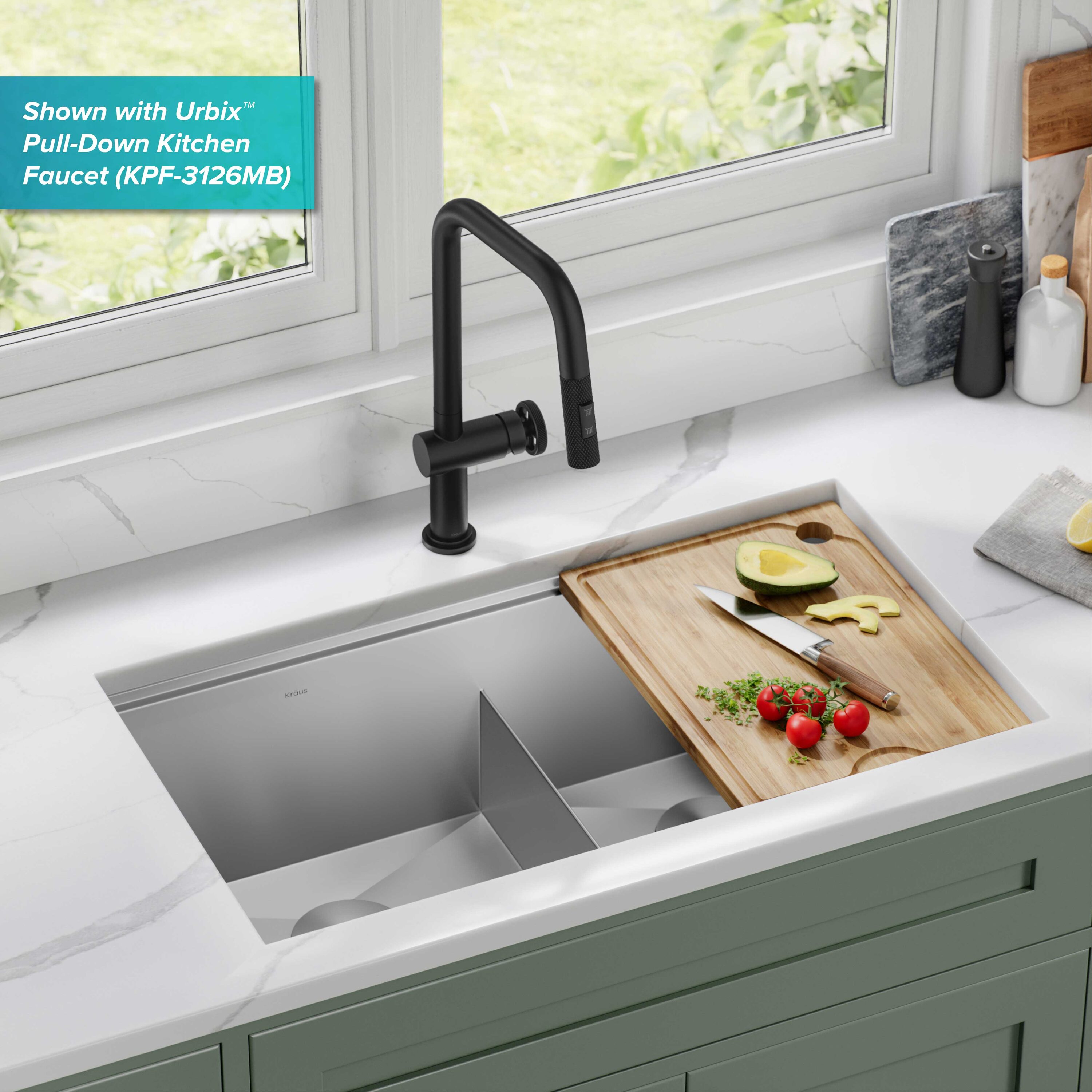 Kraus KWU112-33 Kitchen-Sinks - View #3