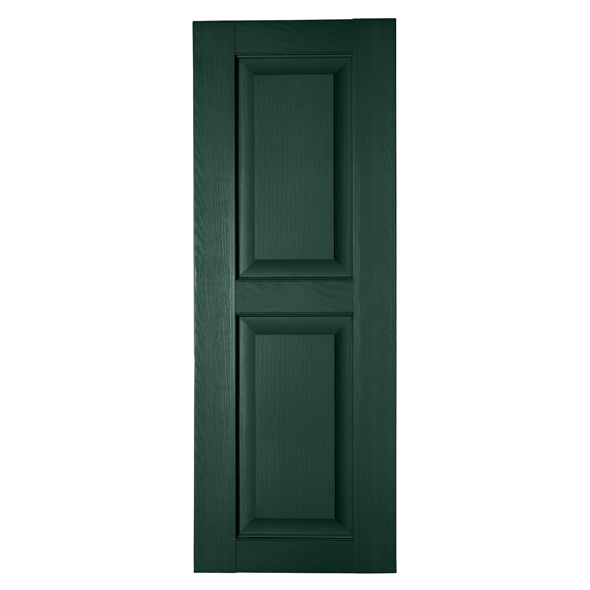 RELIABILT RP1853009 17.75-in W x 53-in H Pine Green Raised panel Polypropylene Exterior Shutters ( 2 -Pack )