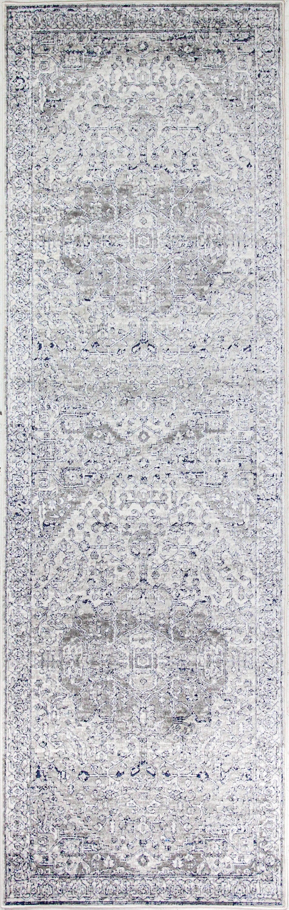 Bashian 649652290911 3 X 8 (ft) Beige Indoor Floral/Botanical Oriental Runner Rug