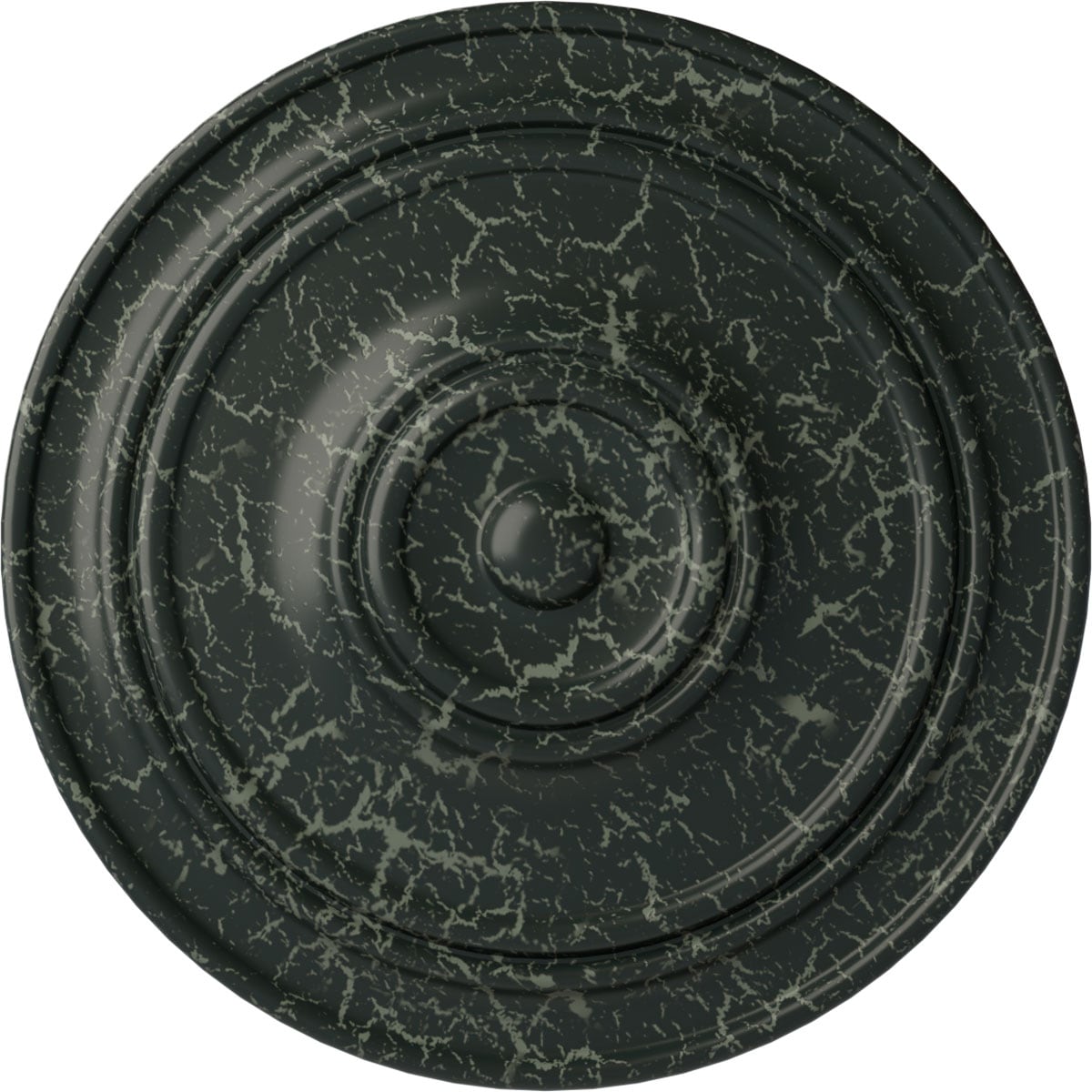 Ekena Millwork CM22CLPTC Classic 21.875-in W x 21.875-in L Painted Turtle Crackle Polyurethane Ceiling Medallion