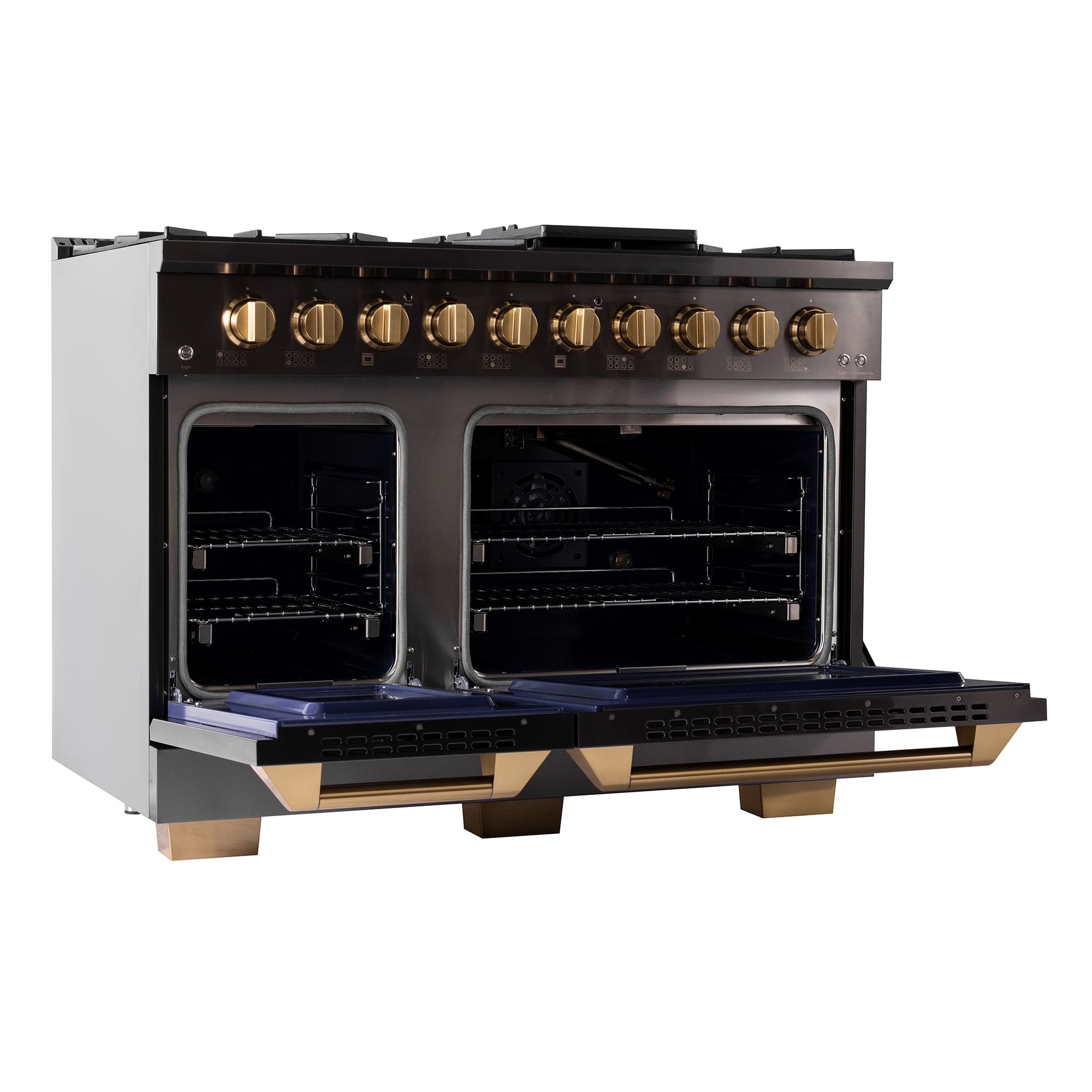 Kucht 48-in 8 Burners 4.2-cu ft / 2.5-cu ft Convection Oven 