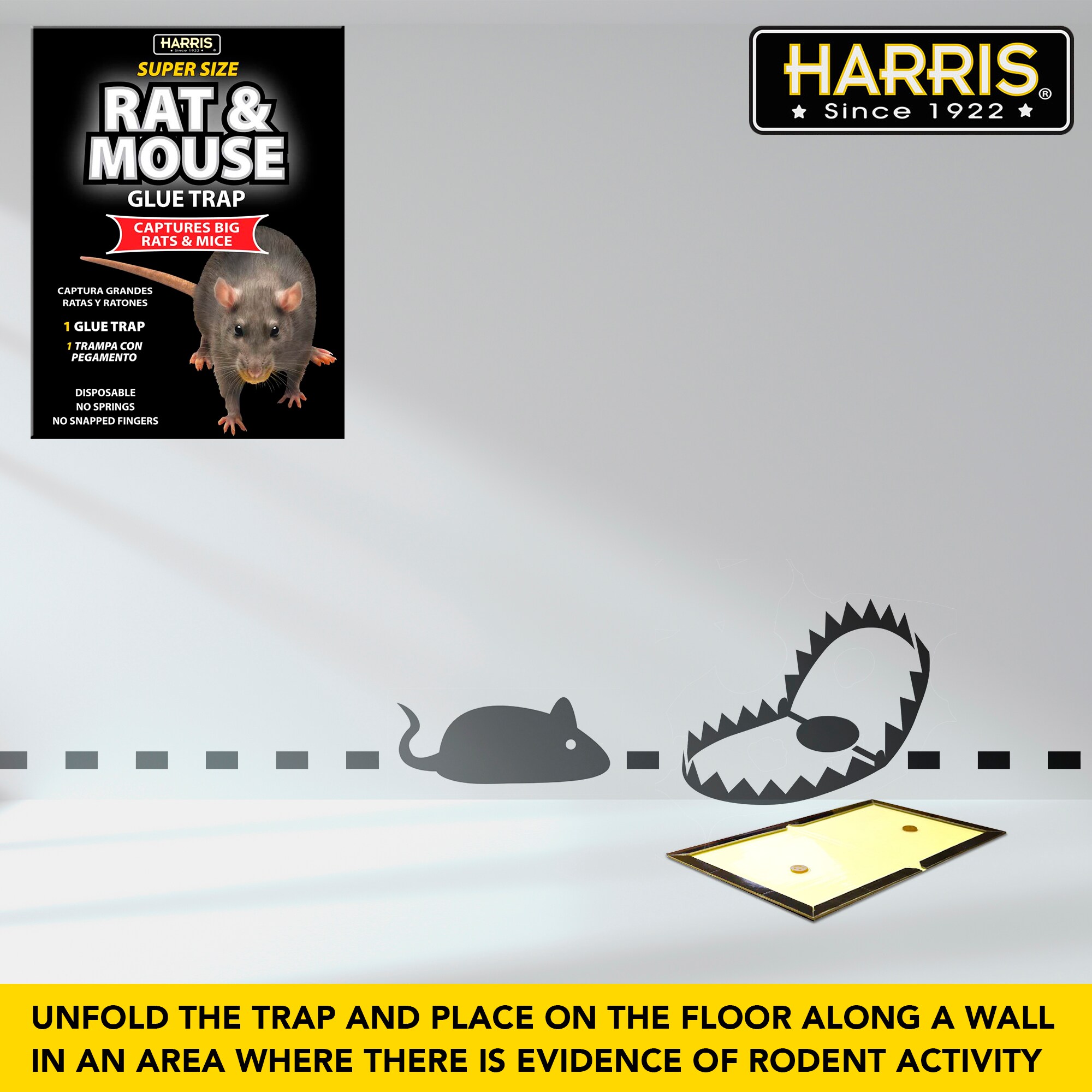 Harris Catch and Release Humane Mouse Trap and Rodent Repellent Spray Value Pack