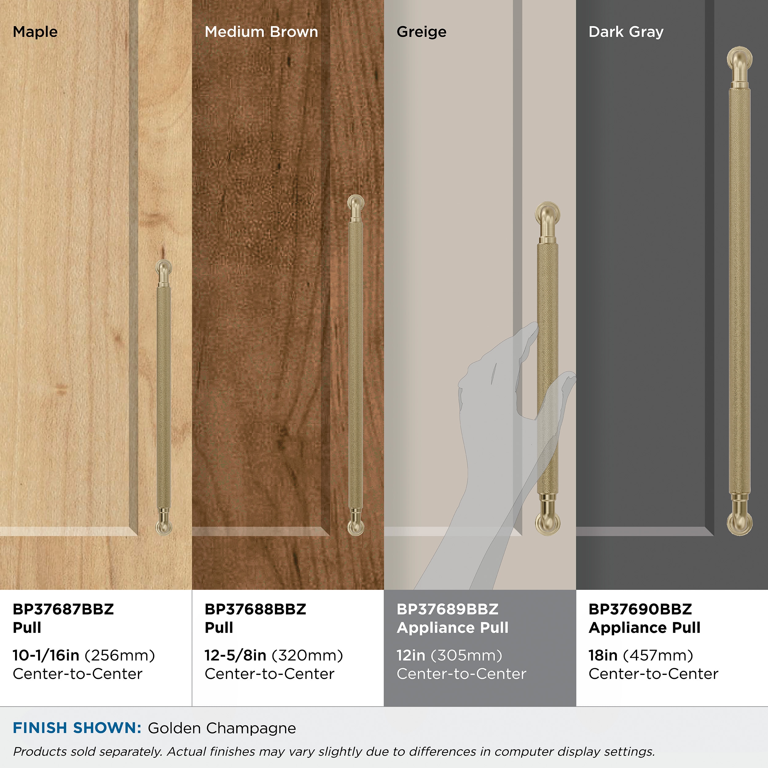 Amerock BP37689BBZ Cabinet-Pulls - View #7