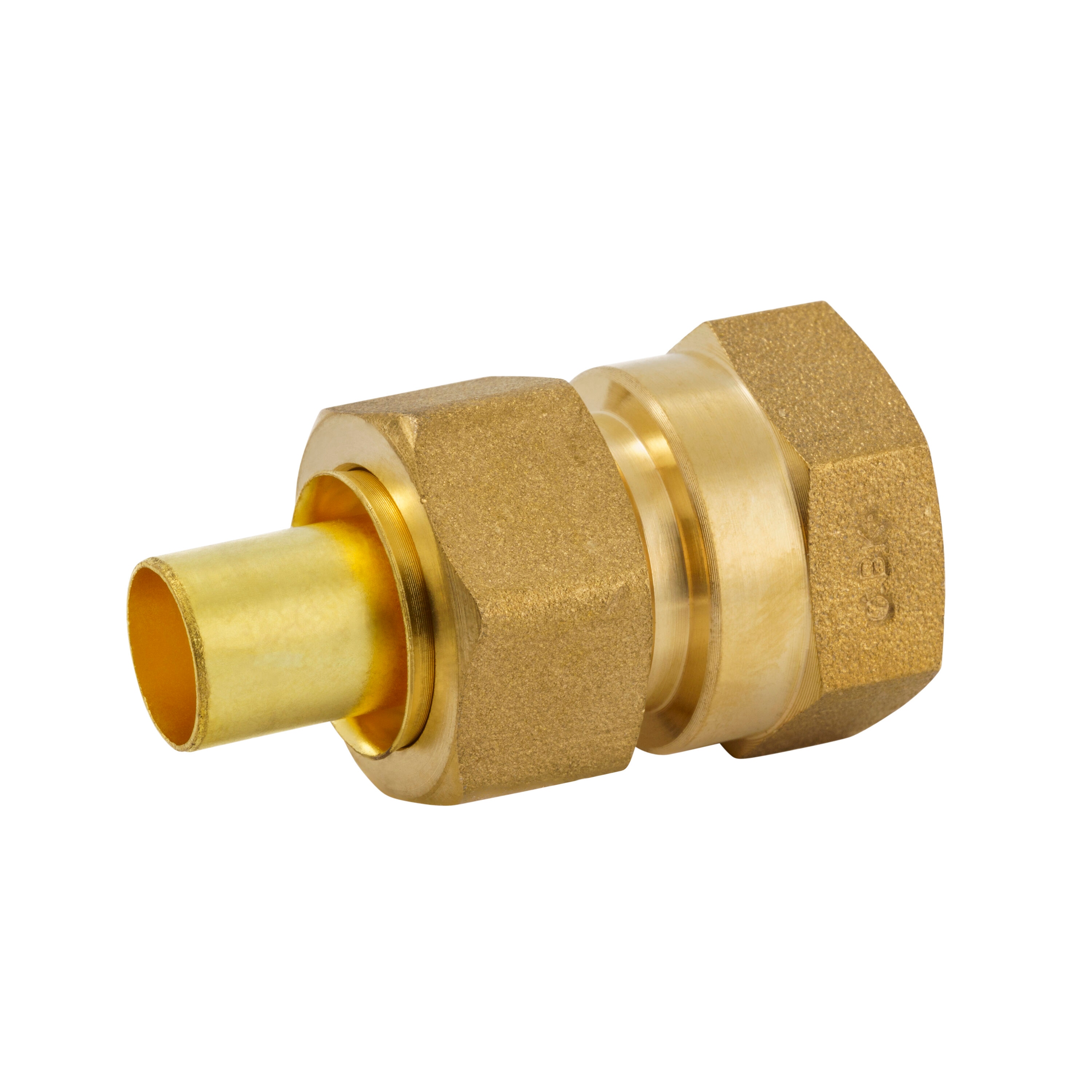 Brass Compression Coupling 5/8 in. x 1/2 in. (FF)