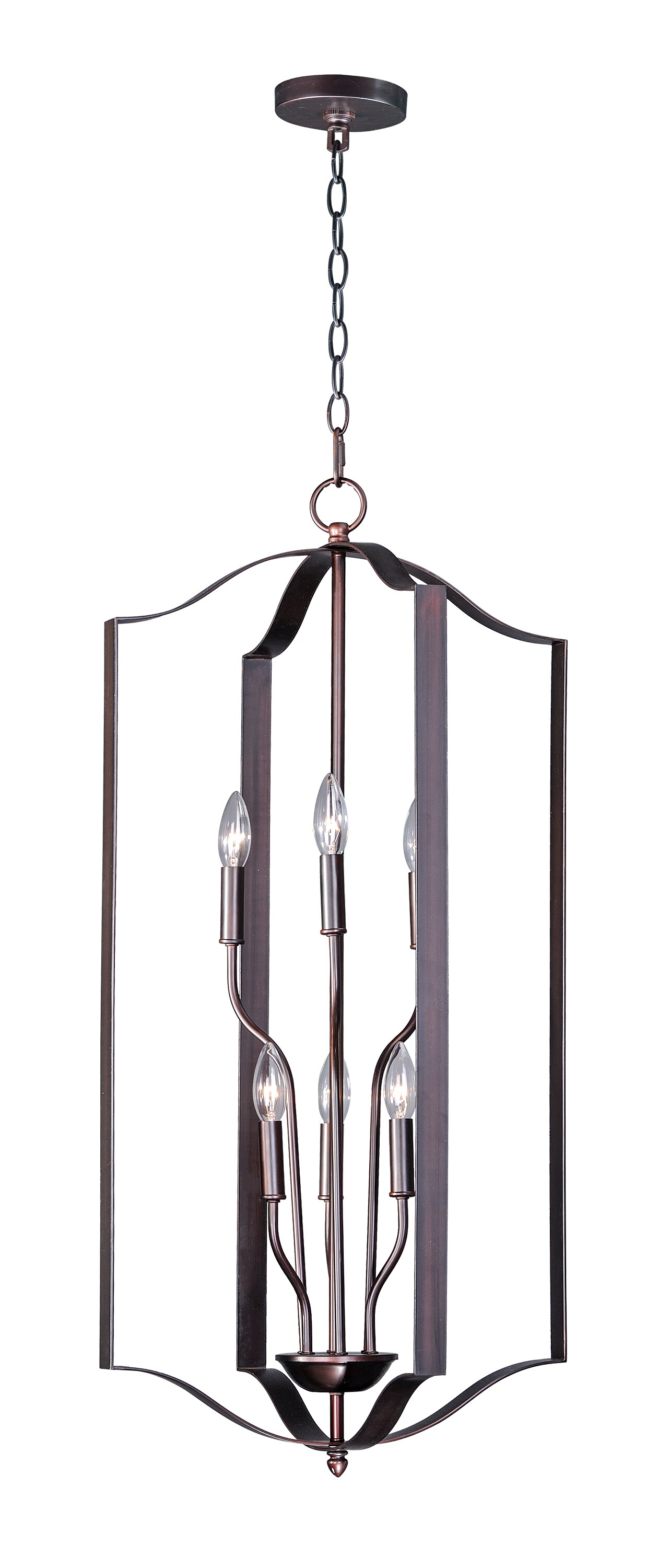 Maxim Lighting 10038OI Provident 6 -Light Oil Rubbed Bronze Modern/contemporary Globe Medium Hanging Pendant light